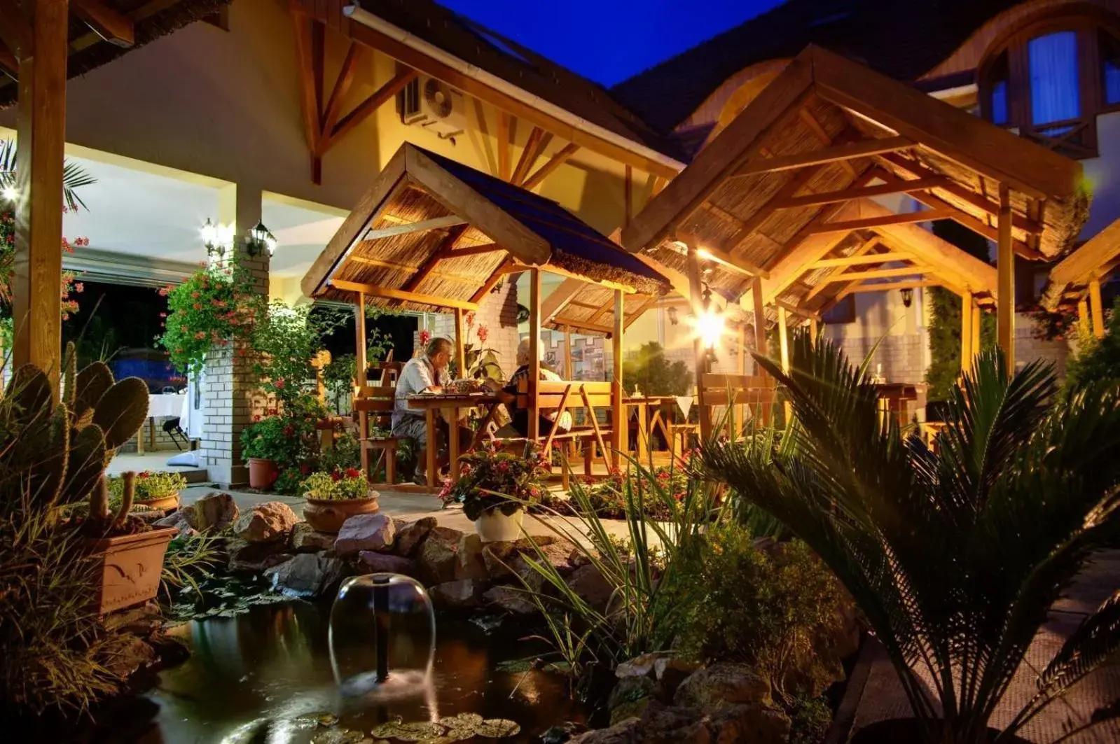 Patio, Property Building in Fodor Hotel