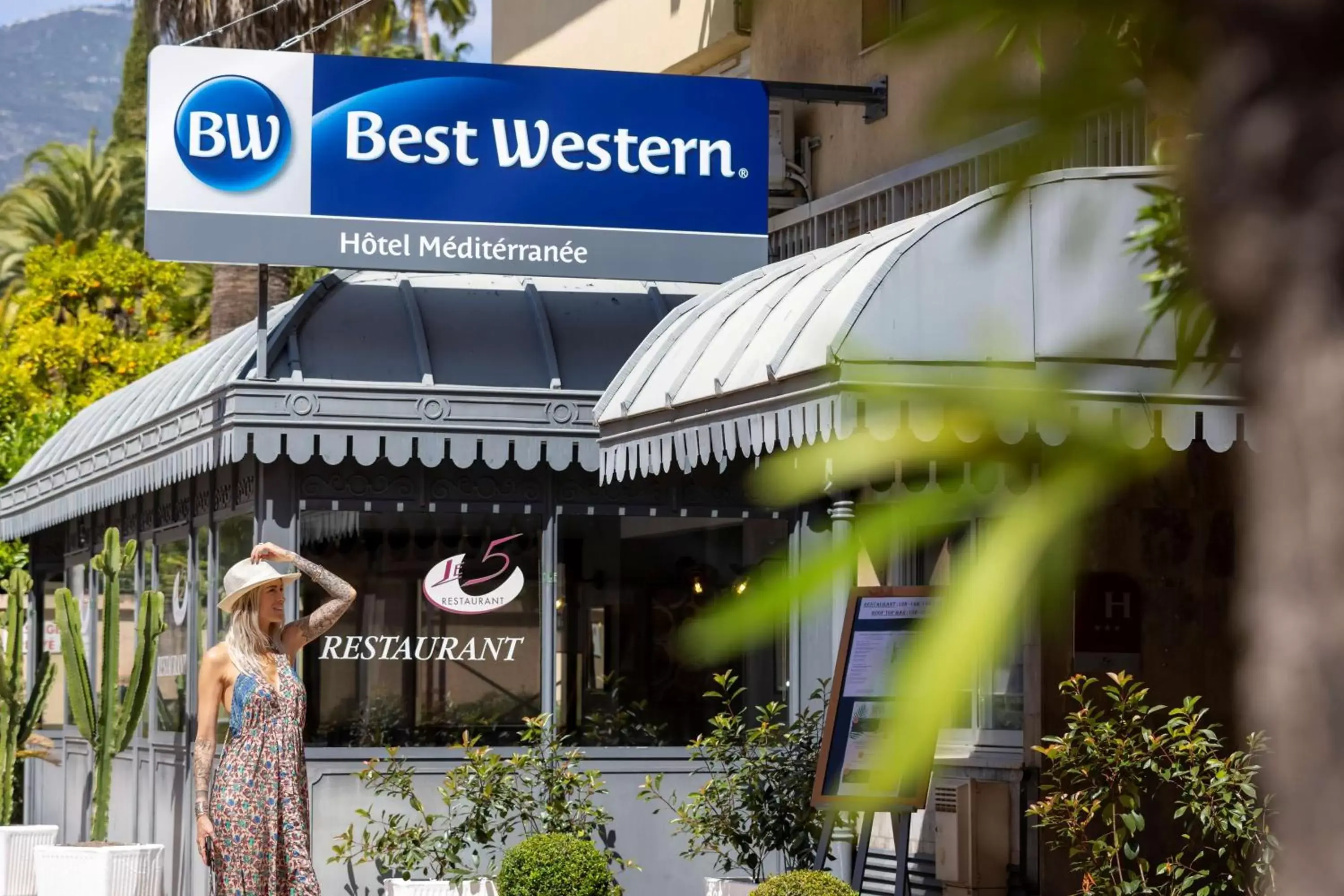 Property building in Best Western Hotel Mediterranee Menton