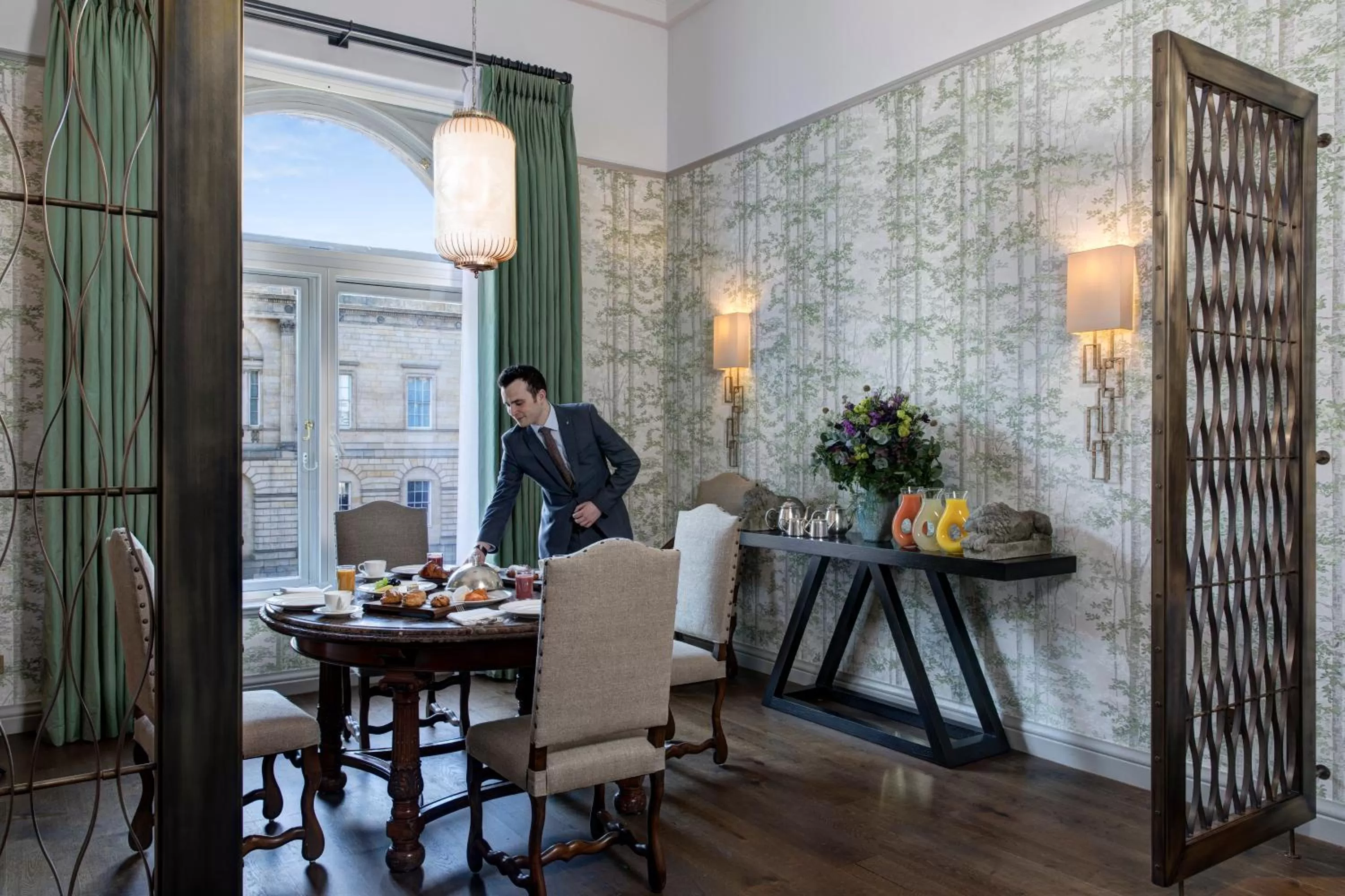 Dining area in The Balmoral Hotel