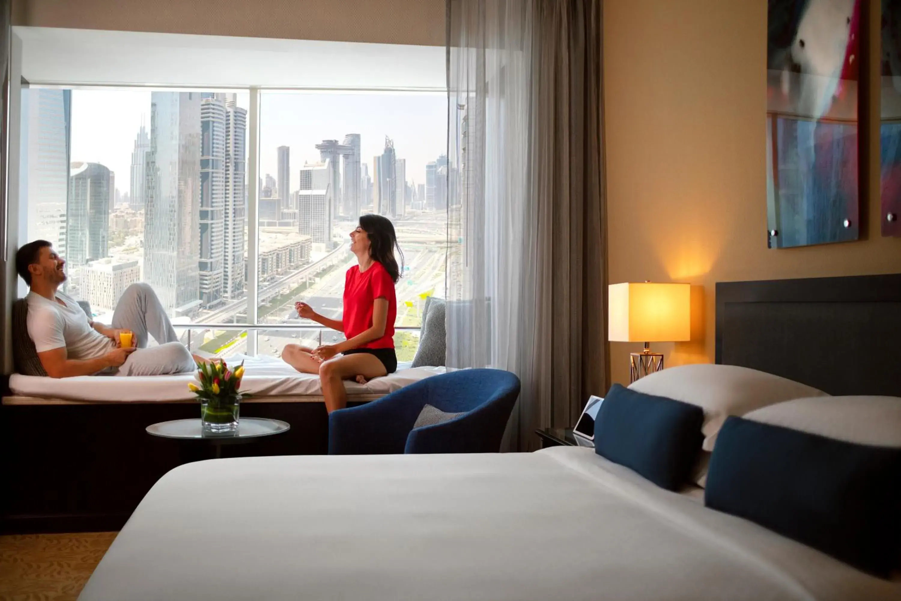 Bed in Towers Rotana