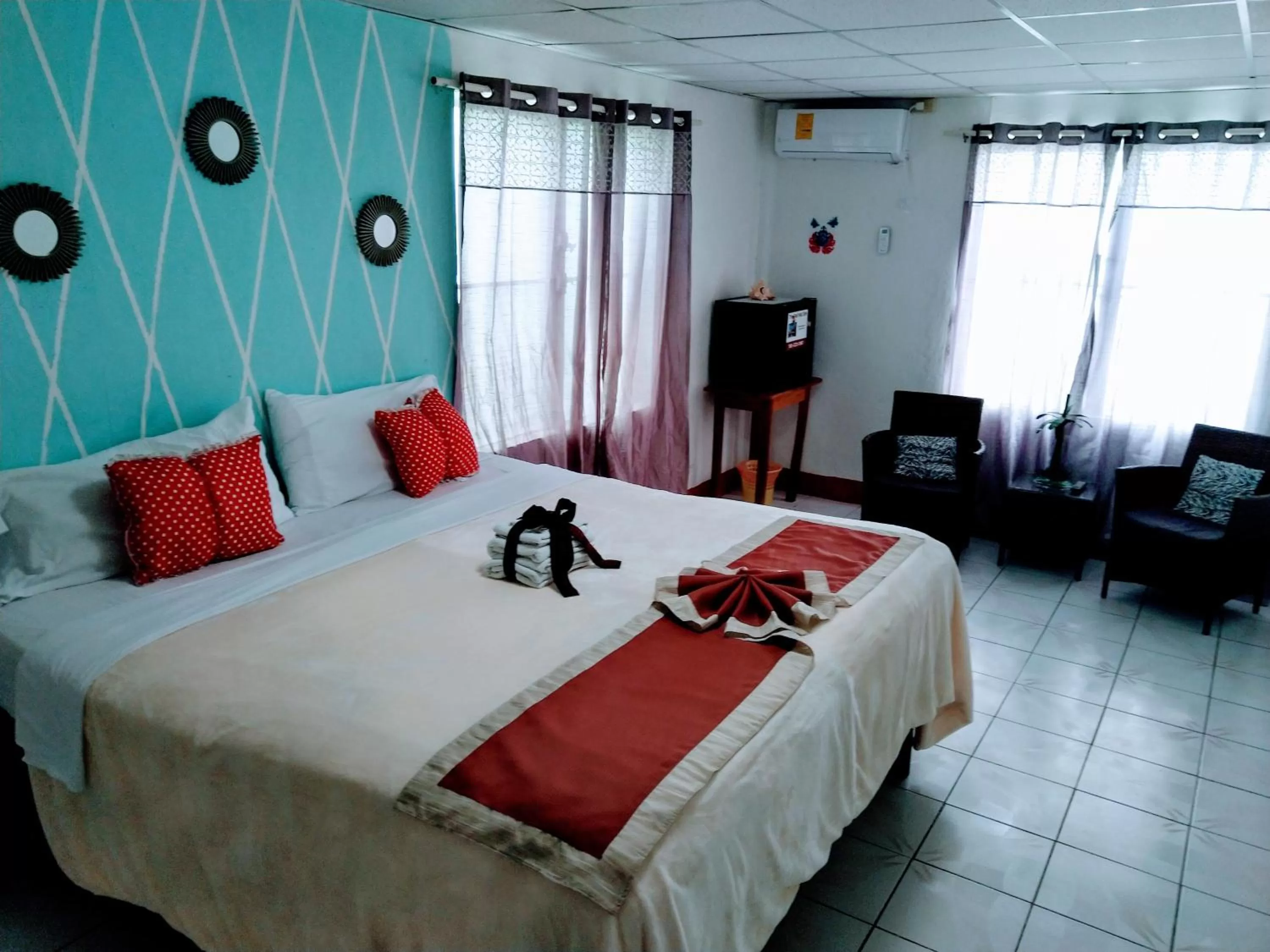 Bed in The Red Hut Inn