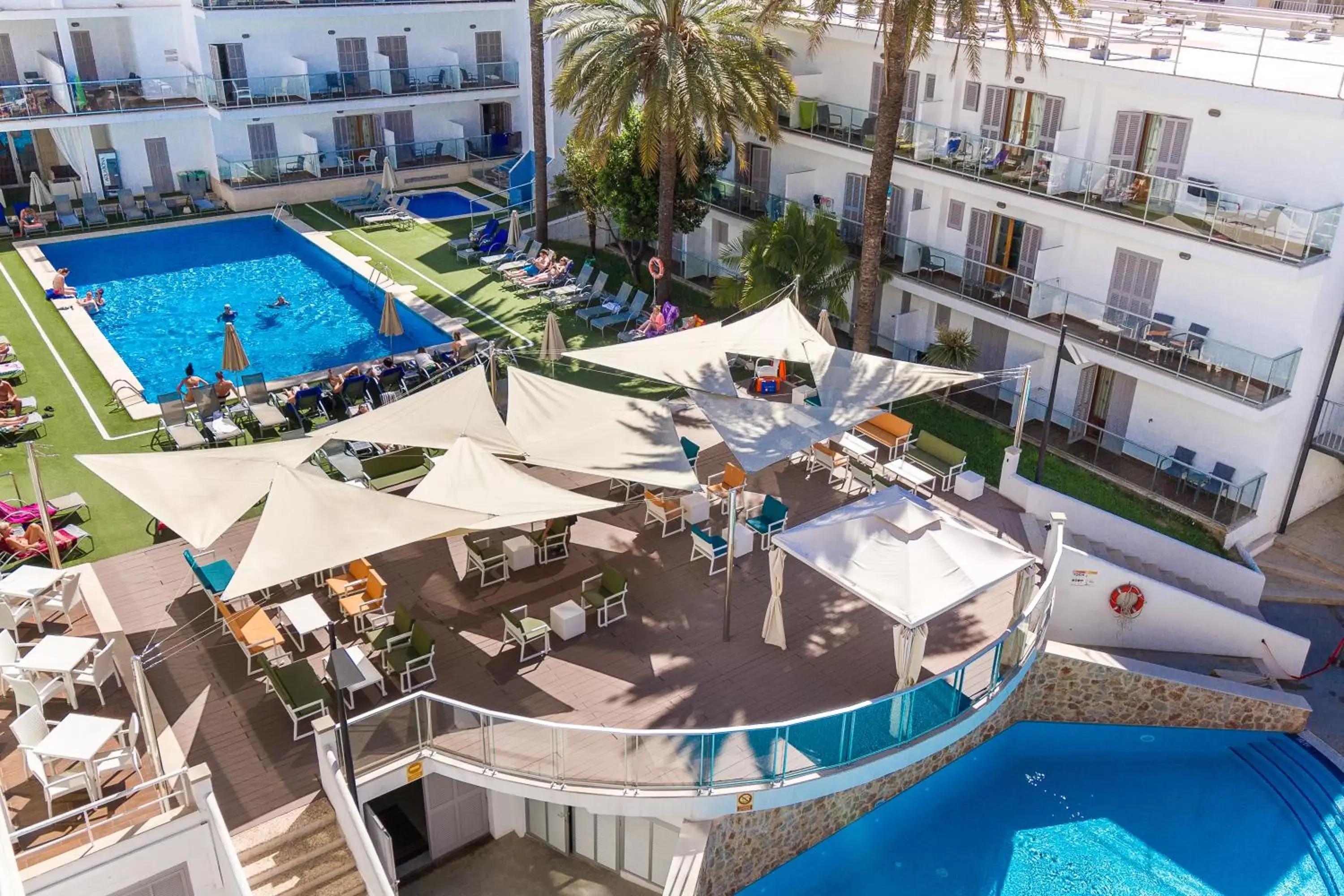 Bird's eye view, Pool View in Eix Alcudia Hotel Adults Only