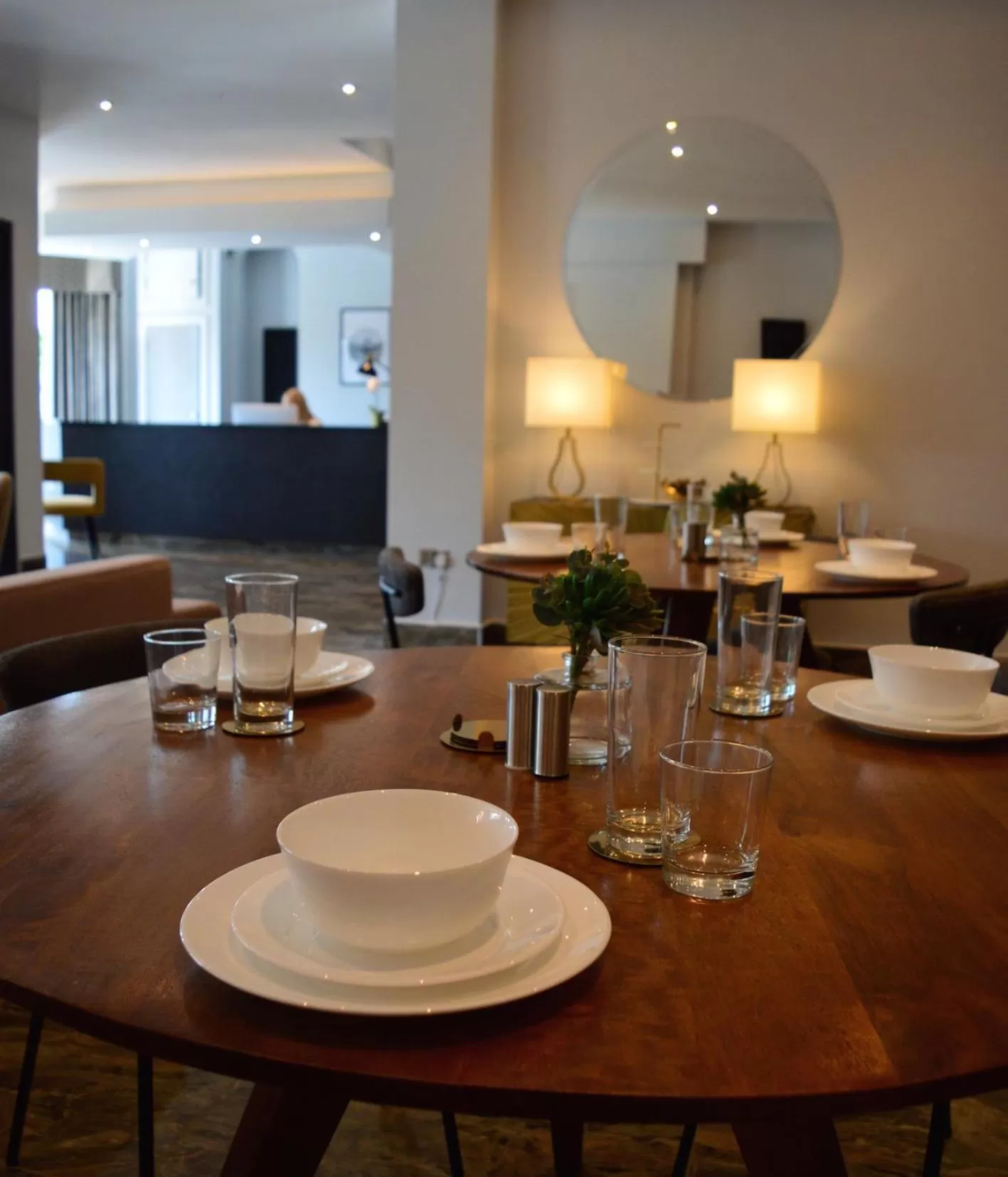 Seating area in Q8 Boutique Hotel