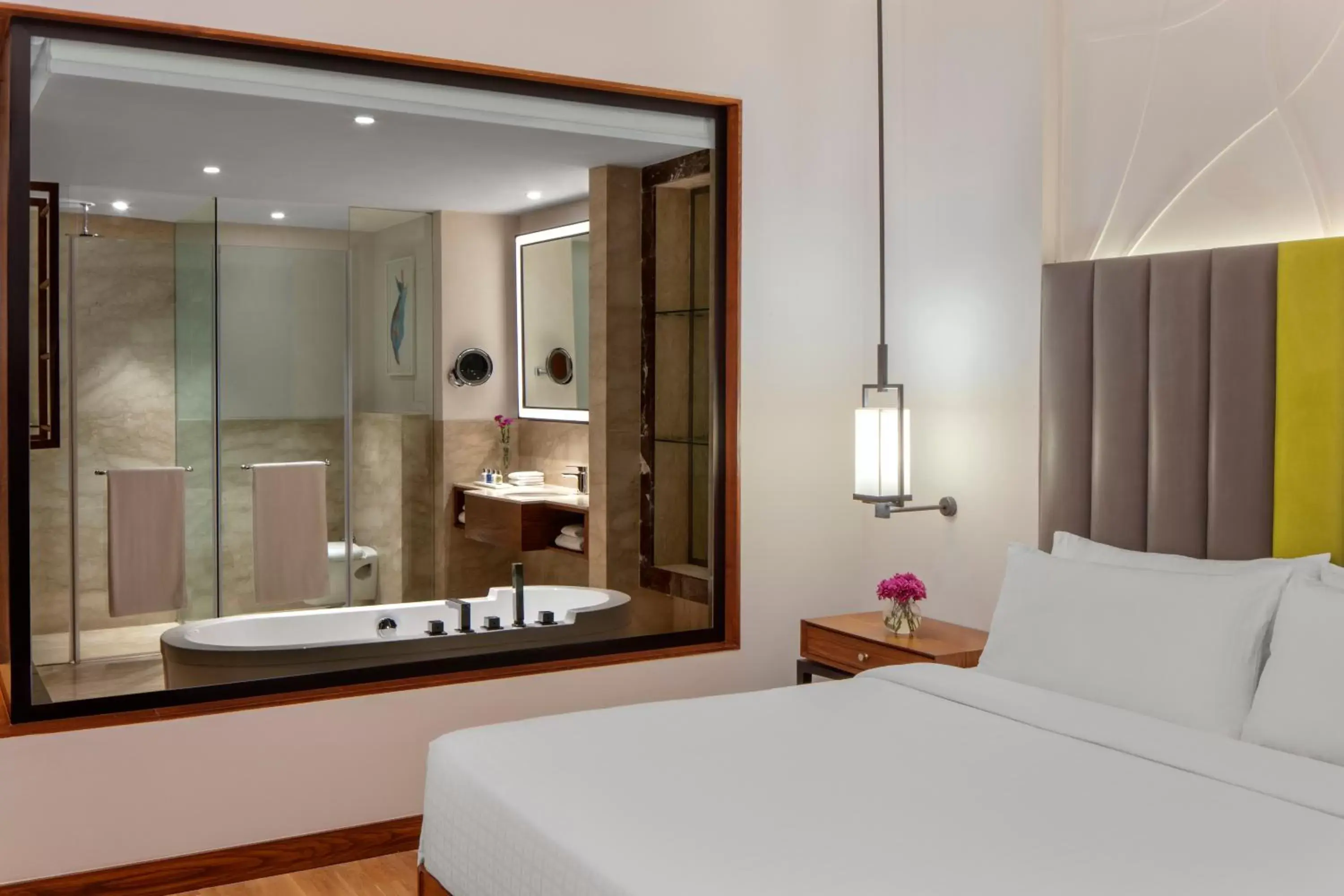 Bed, Bathroom in Radisson Blu Plaza Hotel Mysore