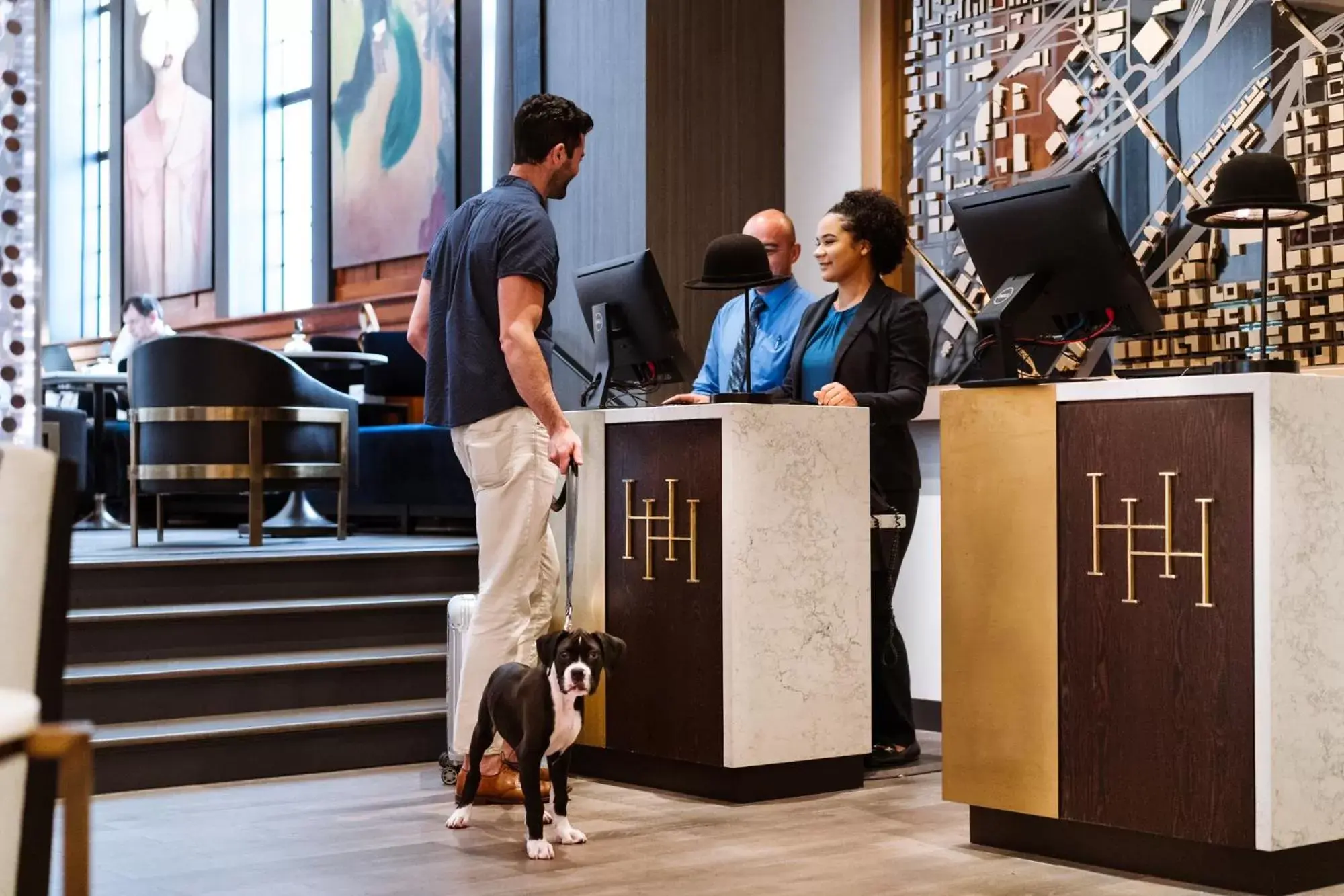 Lobby or reception in Heathman Hotel