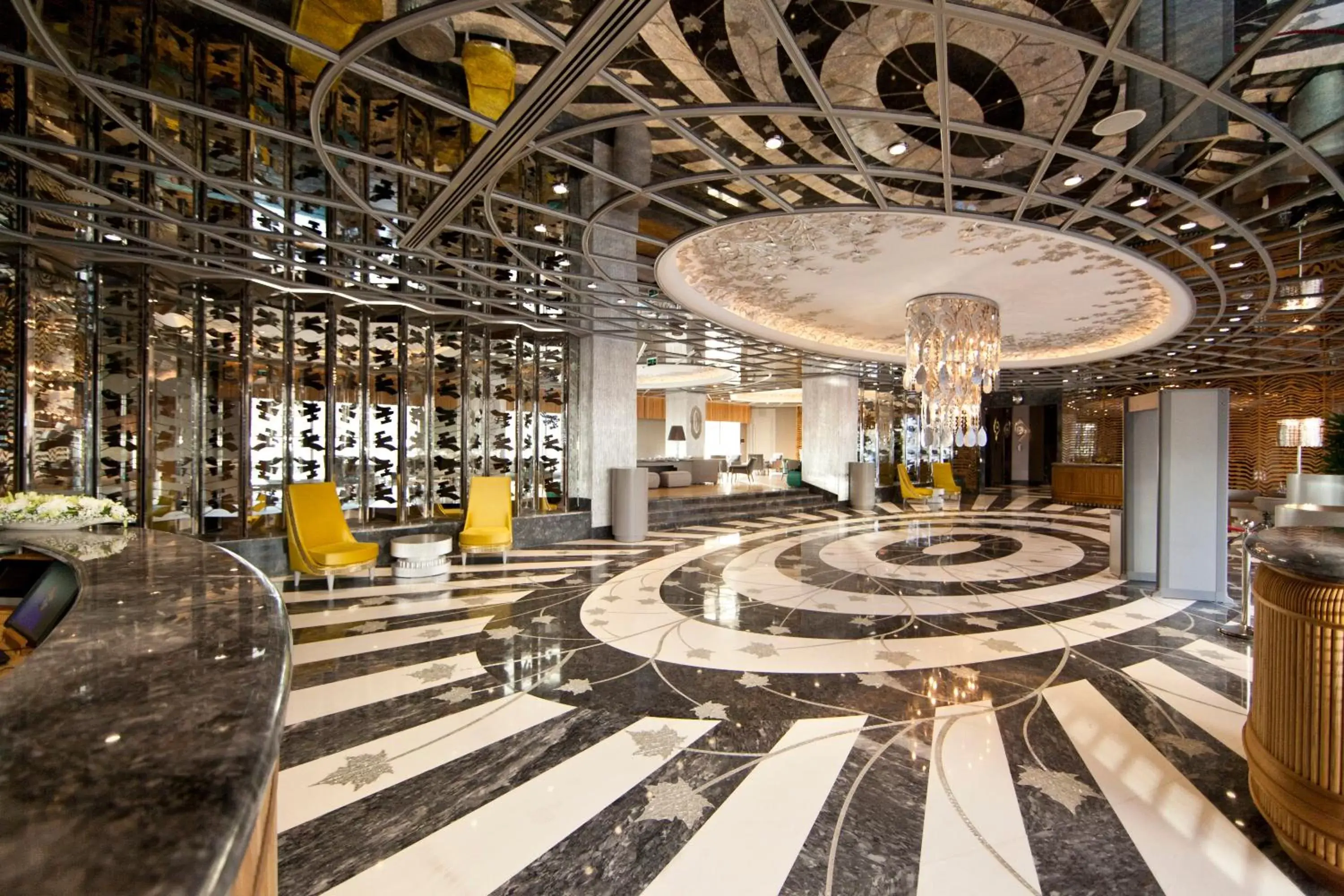 Lobby or reception in Wyndham Grand Istanbul Kalamış Marina Hotel