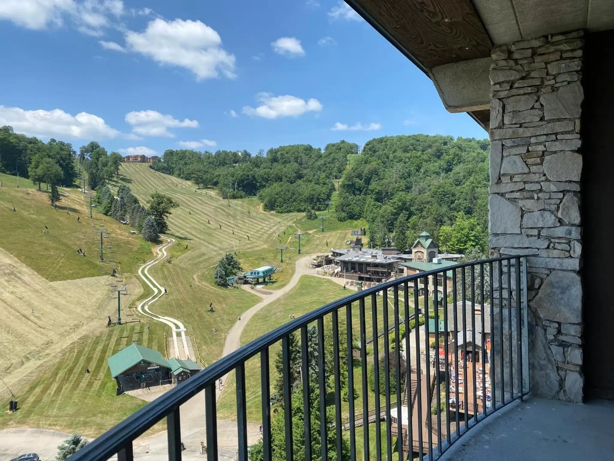 Balcony/Terrace in Slopeside Hotel by Seven Springs Resort