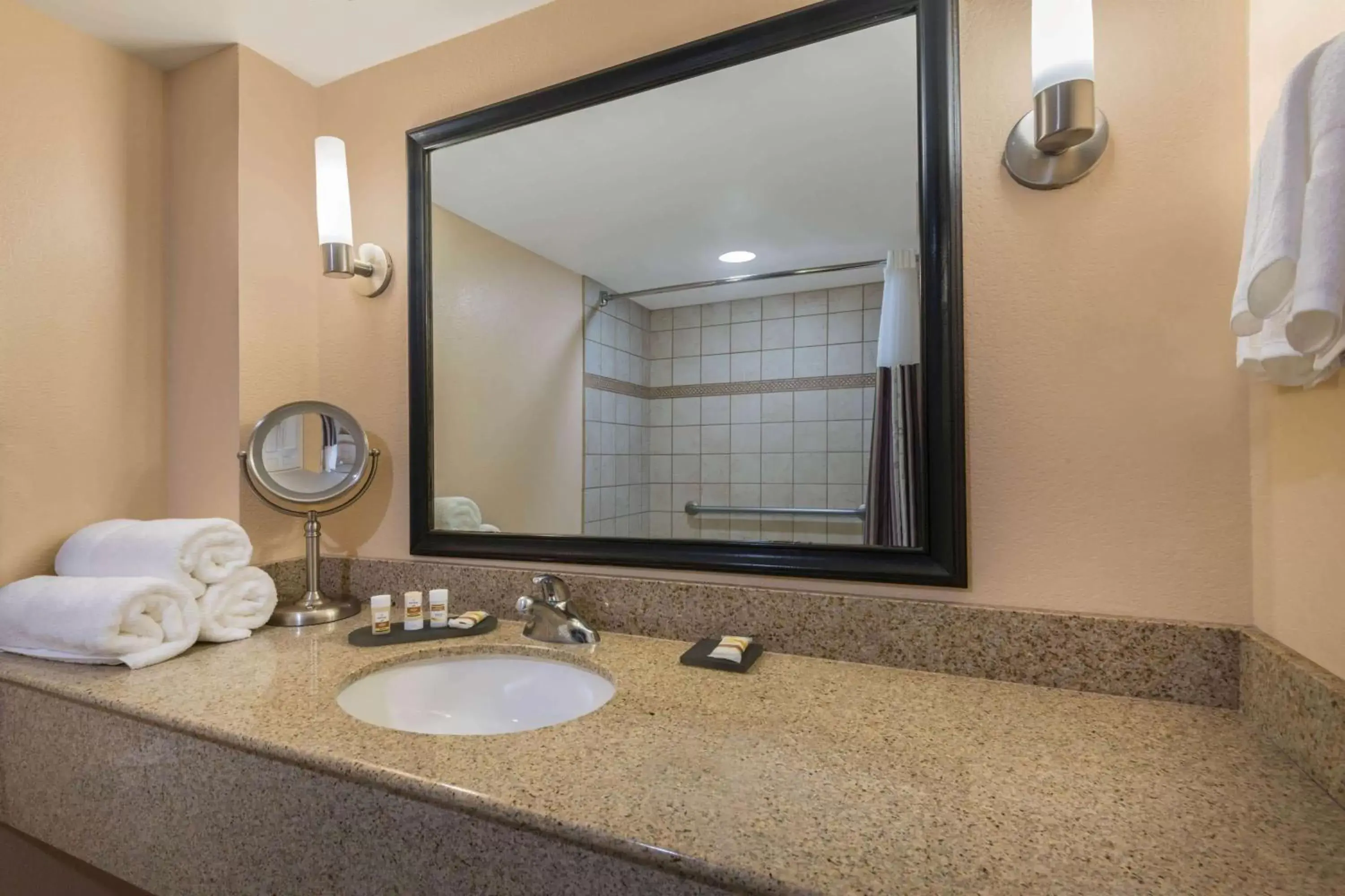 Bathroom in La Quinta by Wyndham San Antonio Medical Ctr. NW