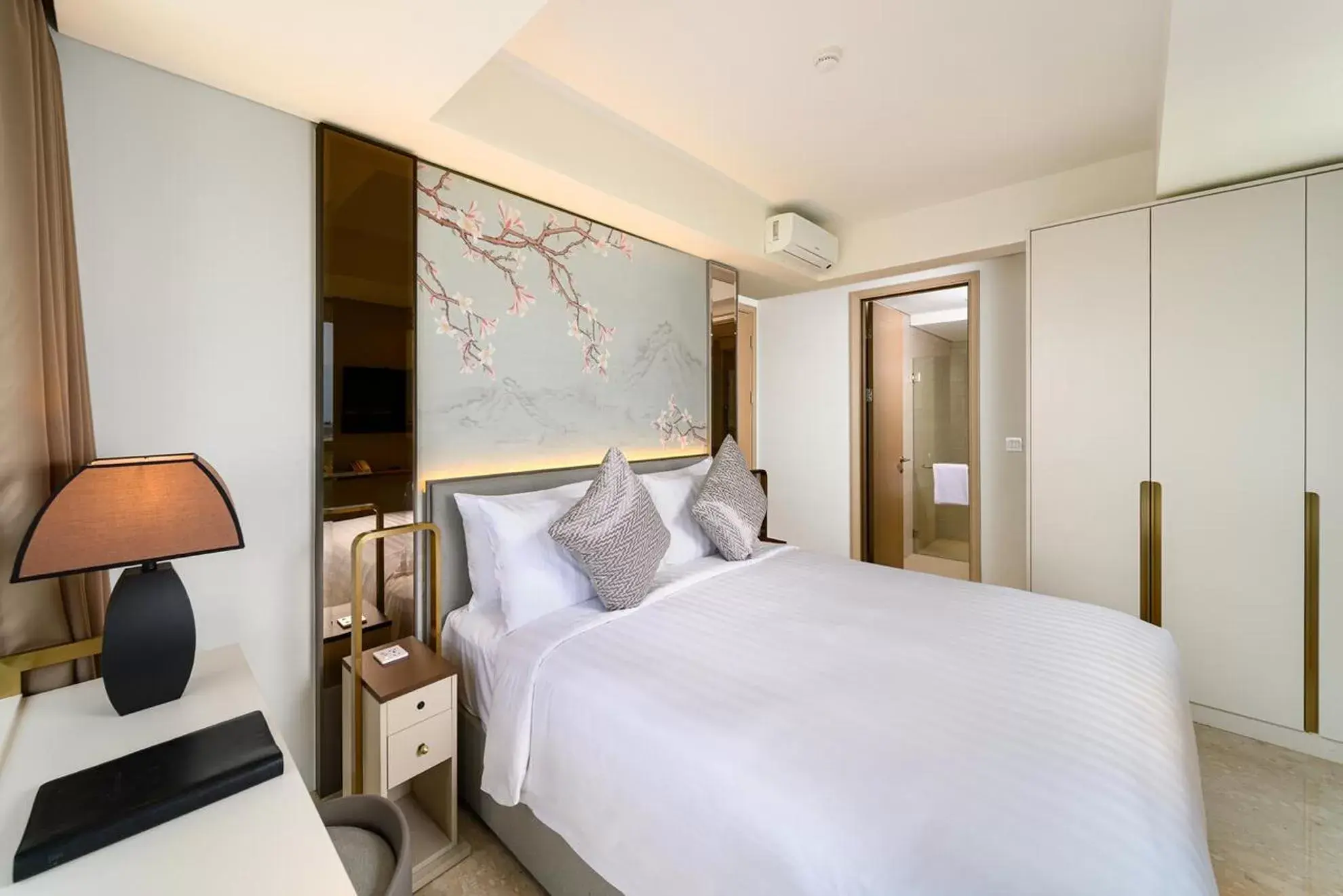 Bedroom, Bed in Oakwood Apartments PIK Jakarta