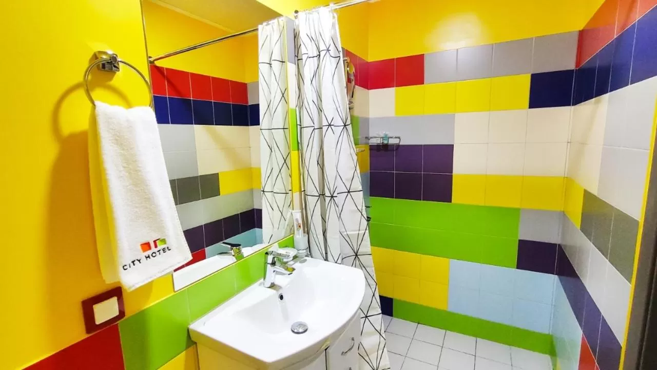 Shower, Bathroom in City Hotel Shymkent