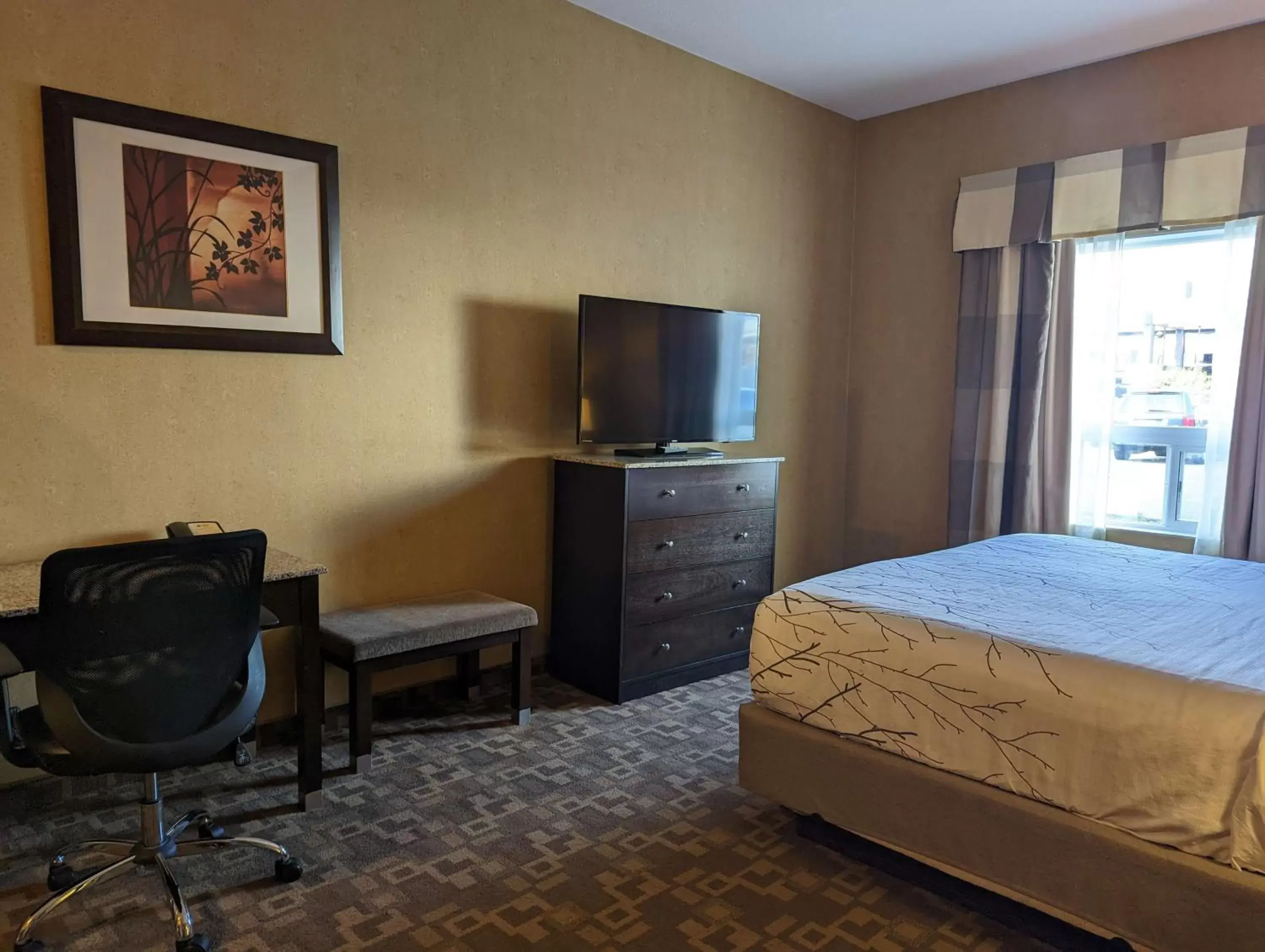Bedroom, TV/Entertainment Center in Best Western Plus South Edmonton Inn & Suites
