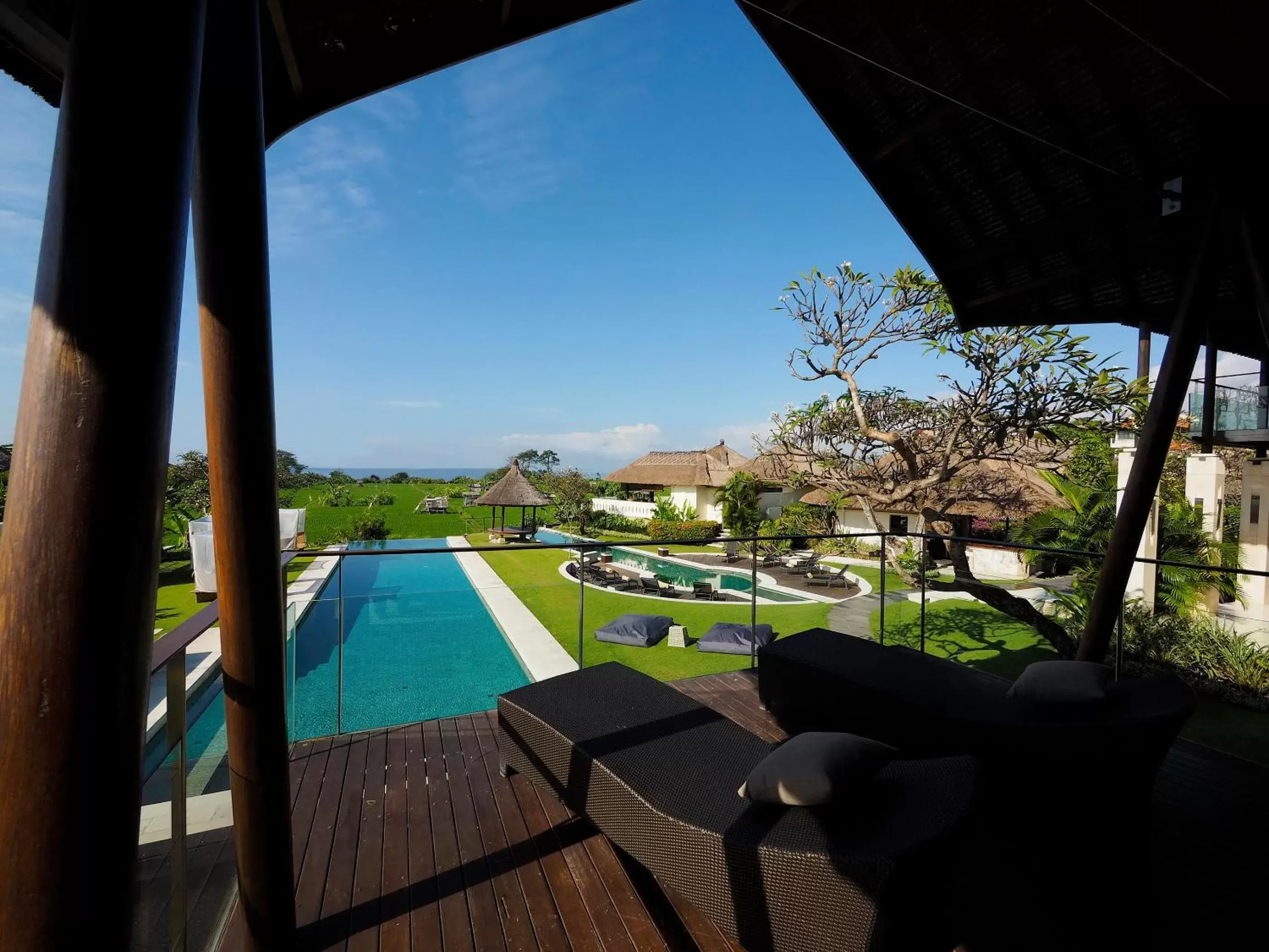 Balcony/Terrace, Pool View in The Samata by LifestyleRetreats