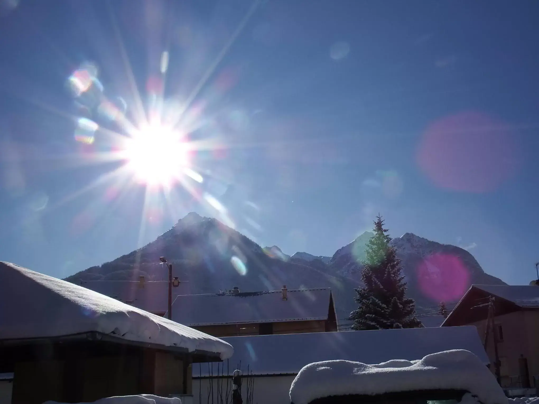 Mountain view, Winter in Le Bacchu Ber