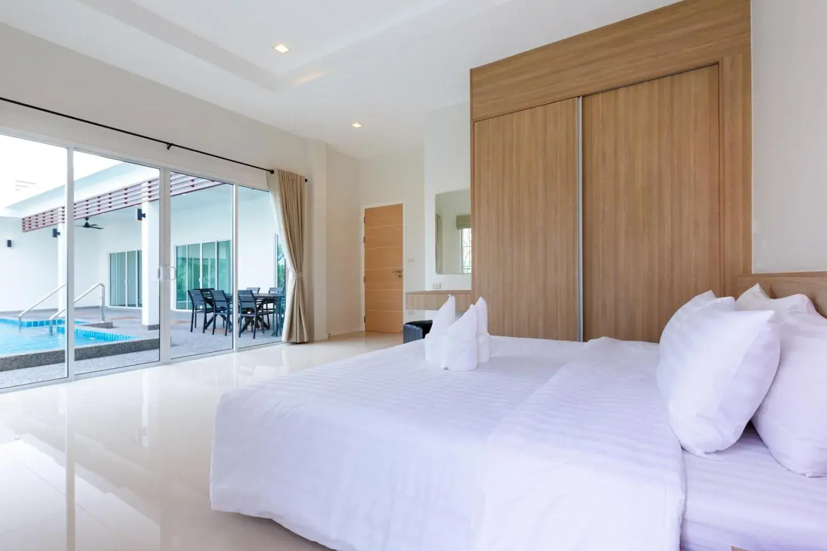 Bedroom, Bed in Sivana Villas Hua Hin