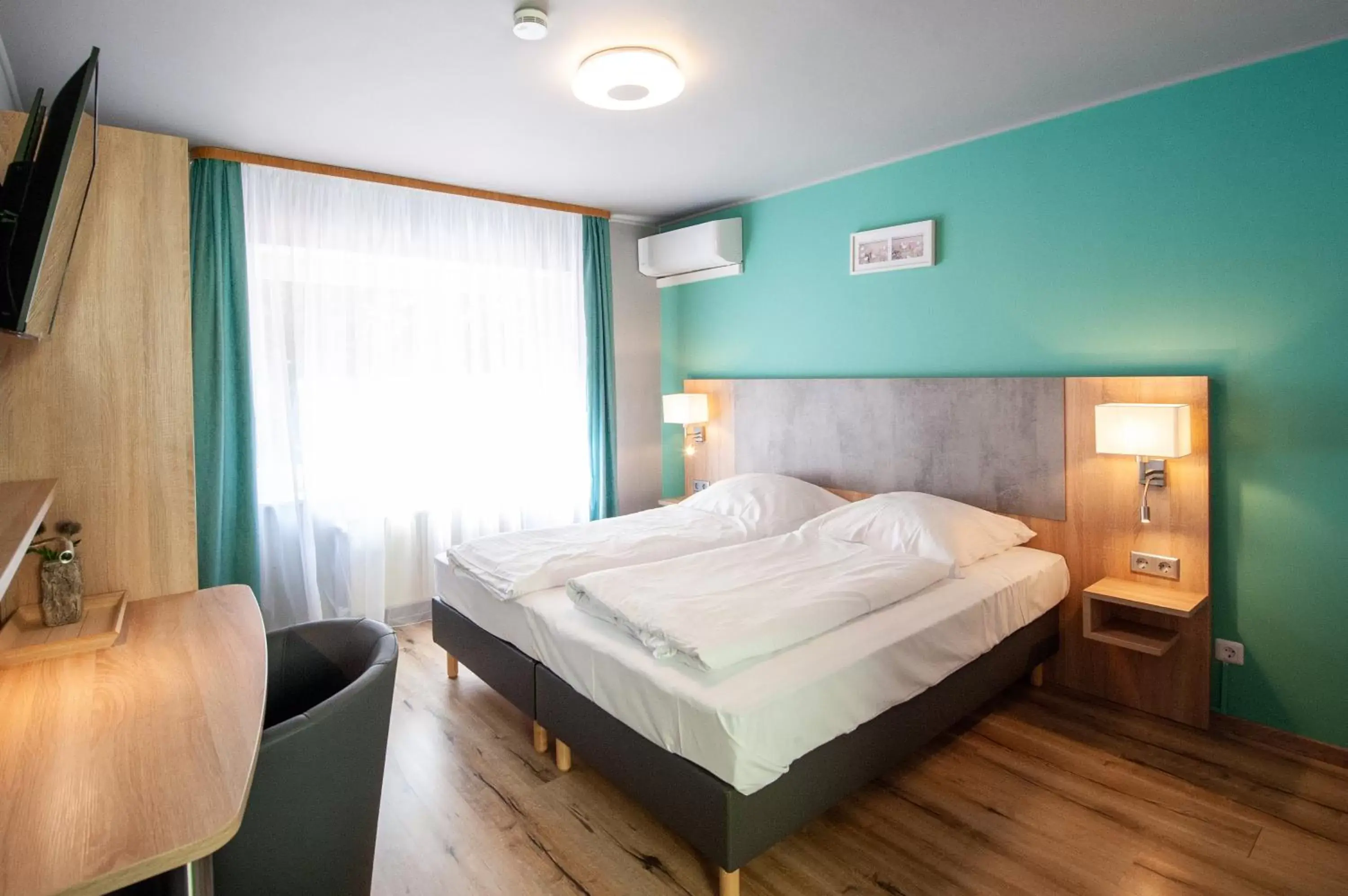 Bed in Hotel Blüchertal Bed in Hotel Blüchertal