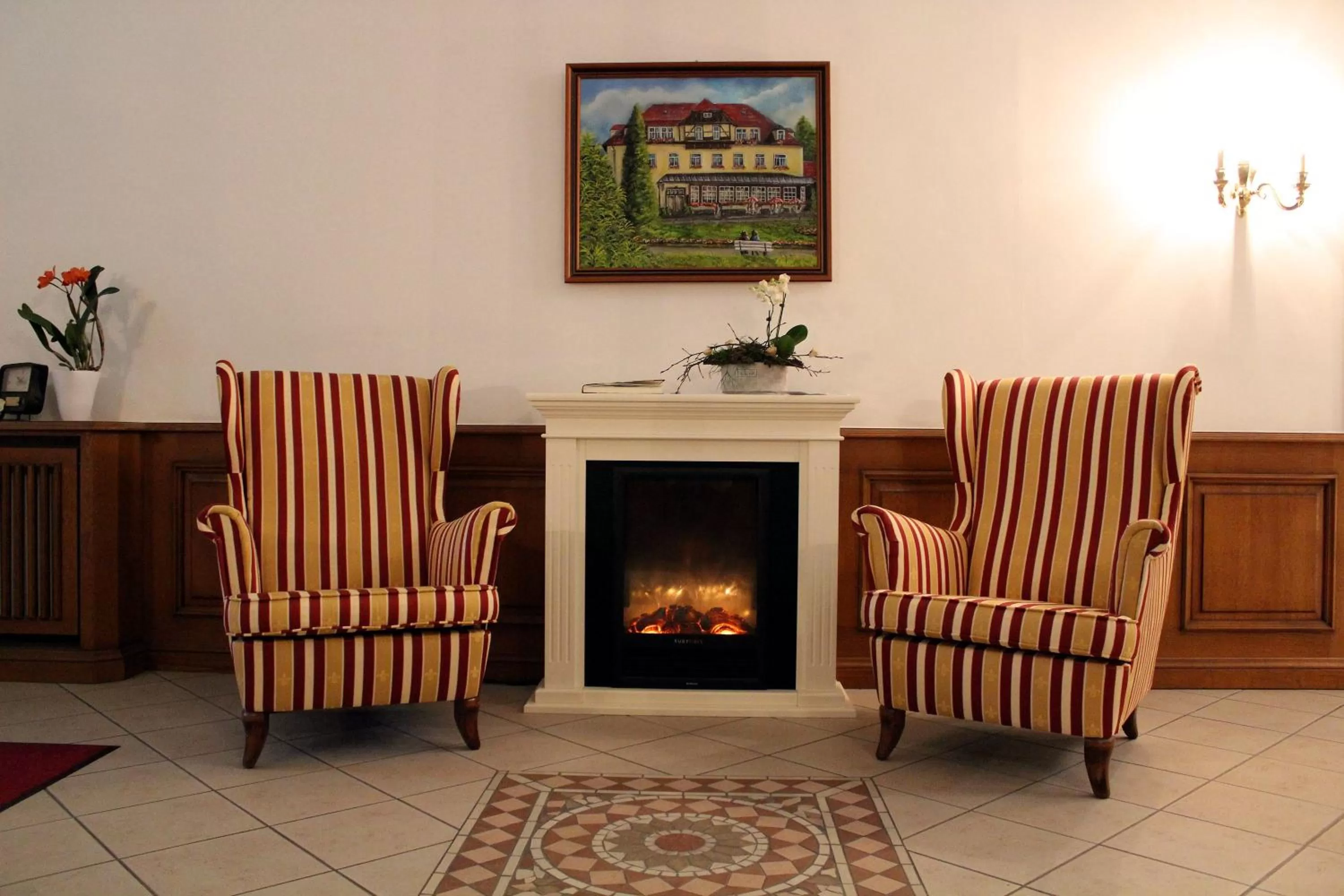 Lobby or reception in Parkhotel Forsthaus