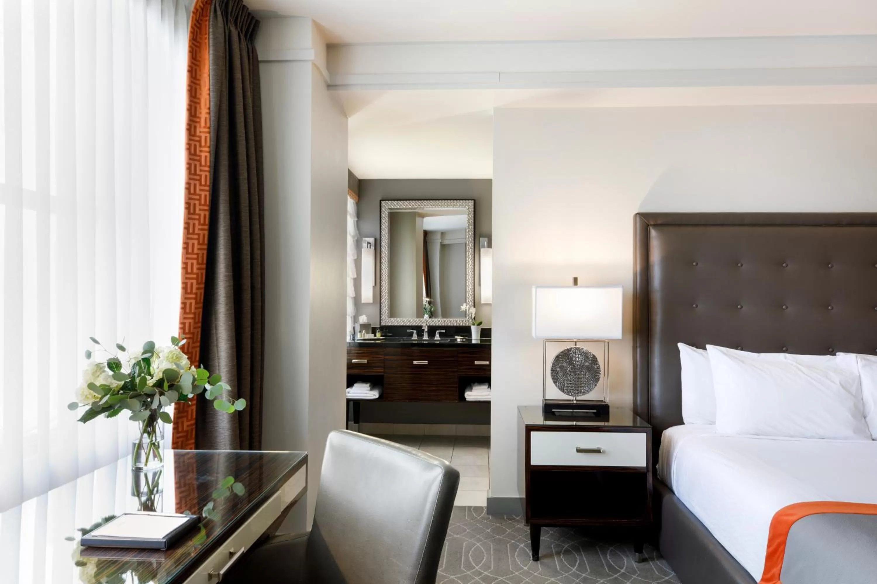 Deluxe King Room with Roll-In Shower - Mobility/Hearing Access in Colcord Hotel Oklahoma City, Curio Collection by Hilton