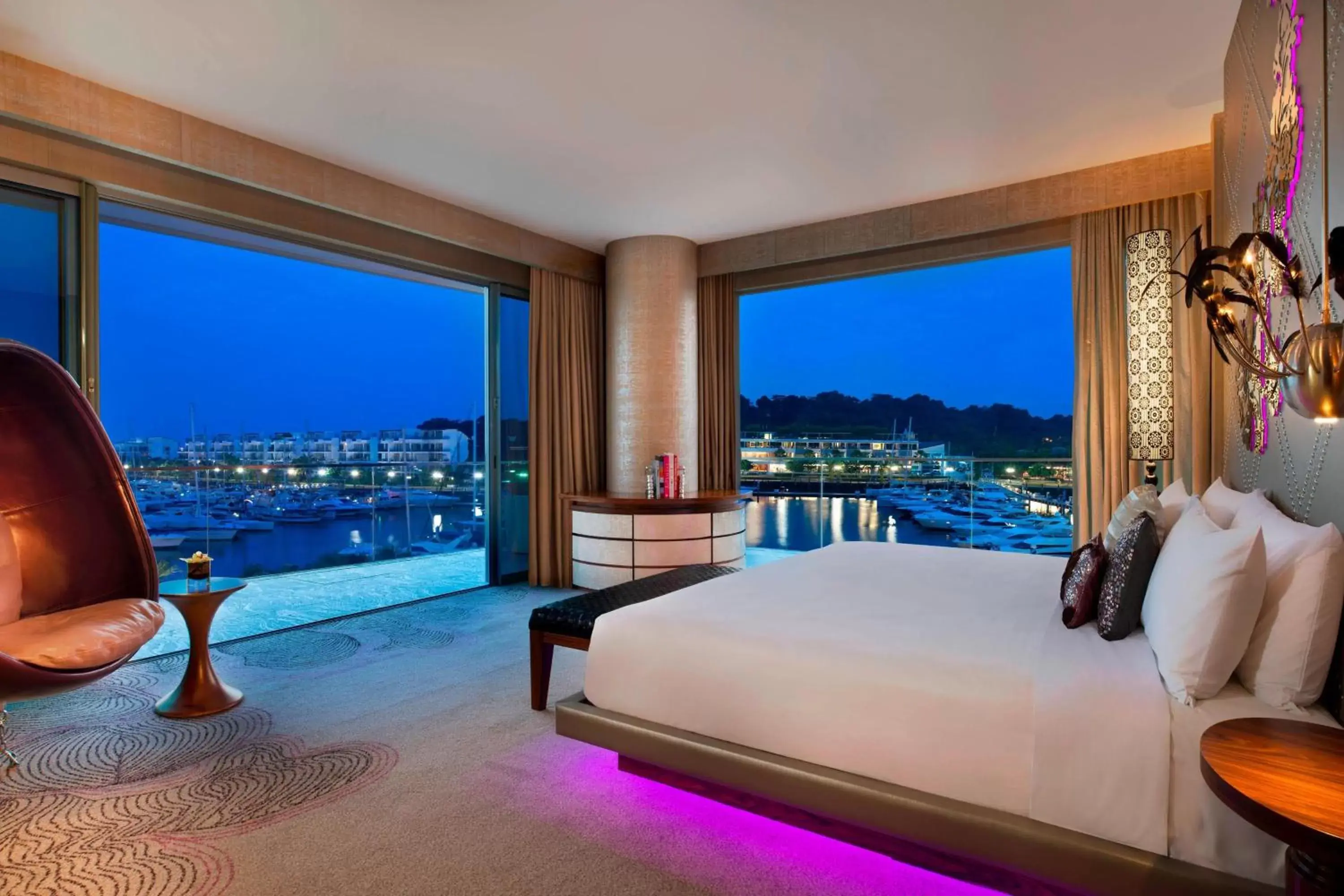 Bedroom, City View in W Singapore - Sentosa Cove