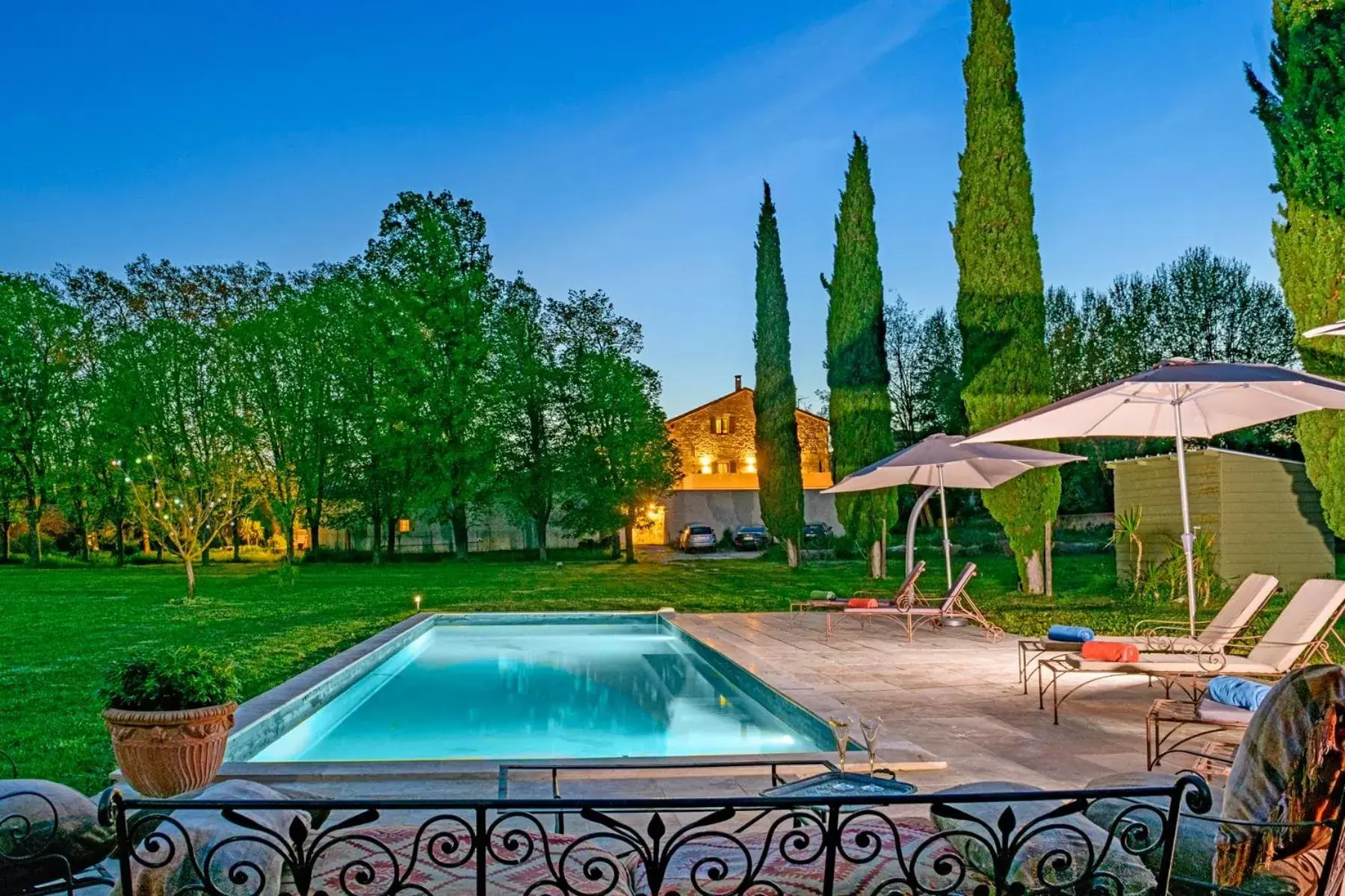 Pool view, Swimming Pool in Bastide de Bellegarde