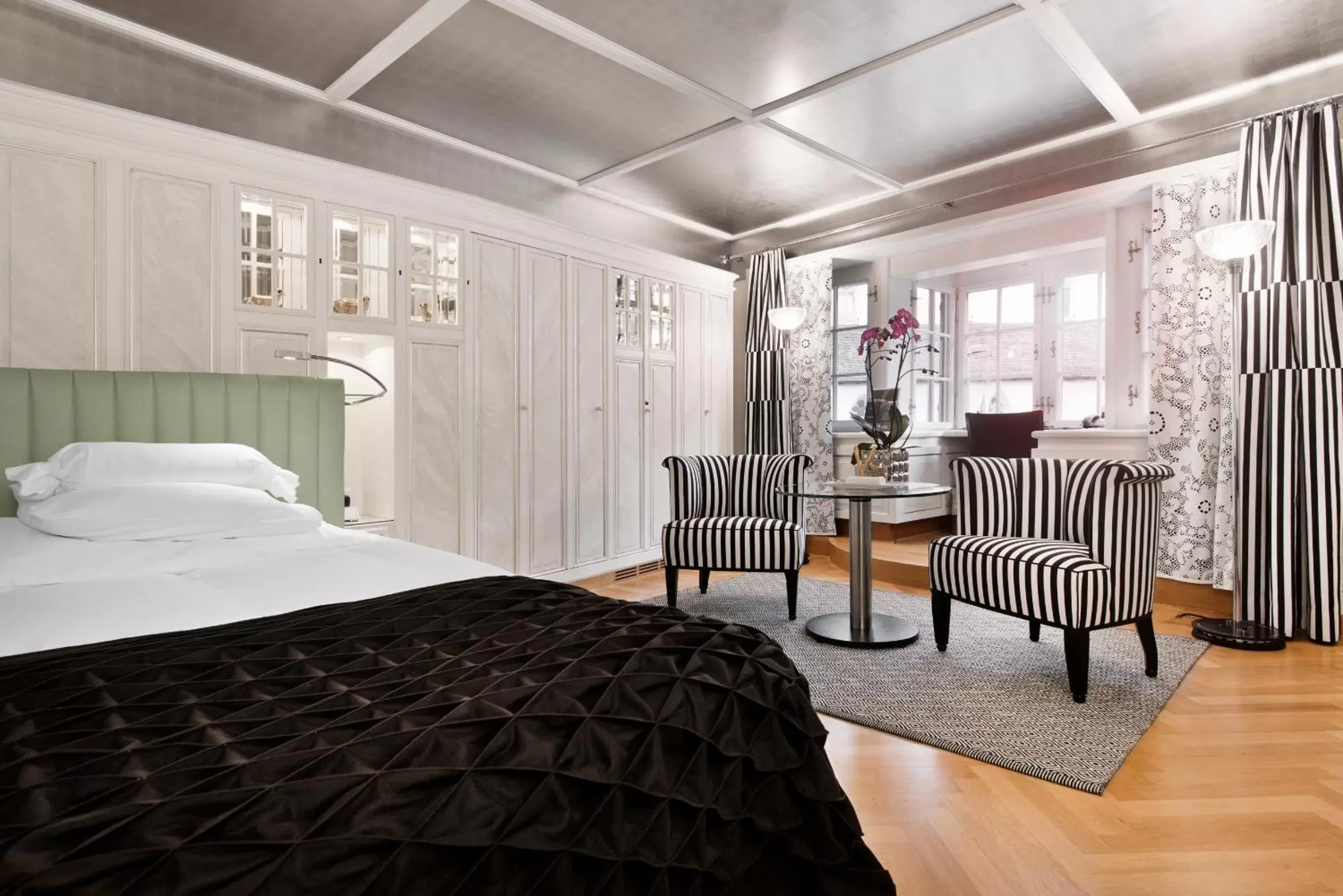 Bed in Widder Hotel - Zurichs luxury hideaway