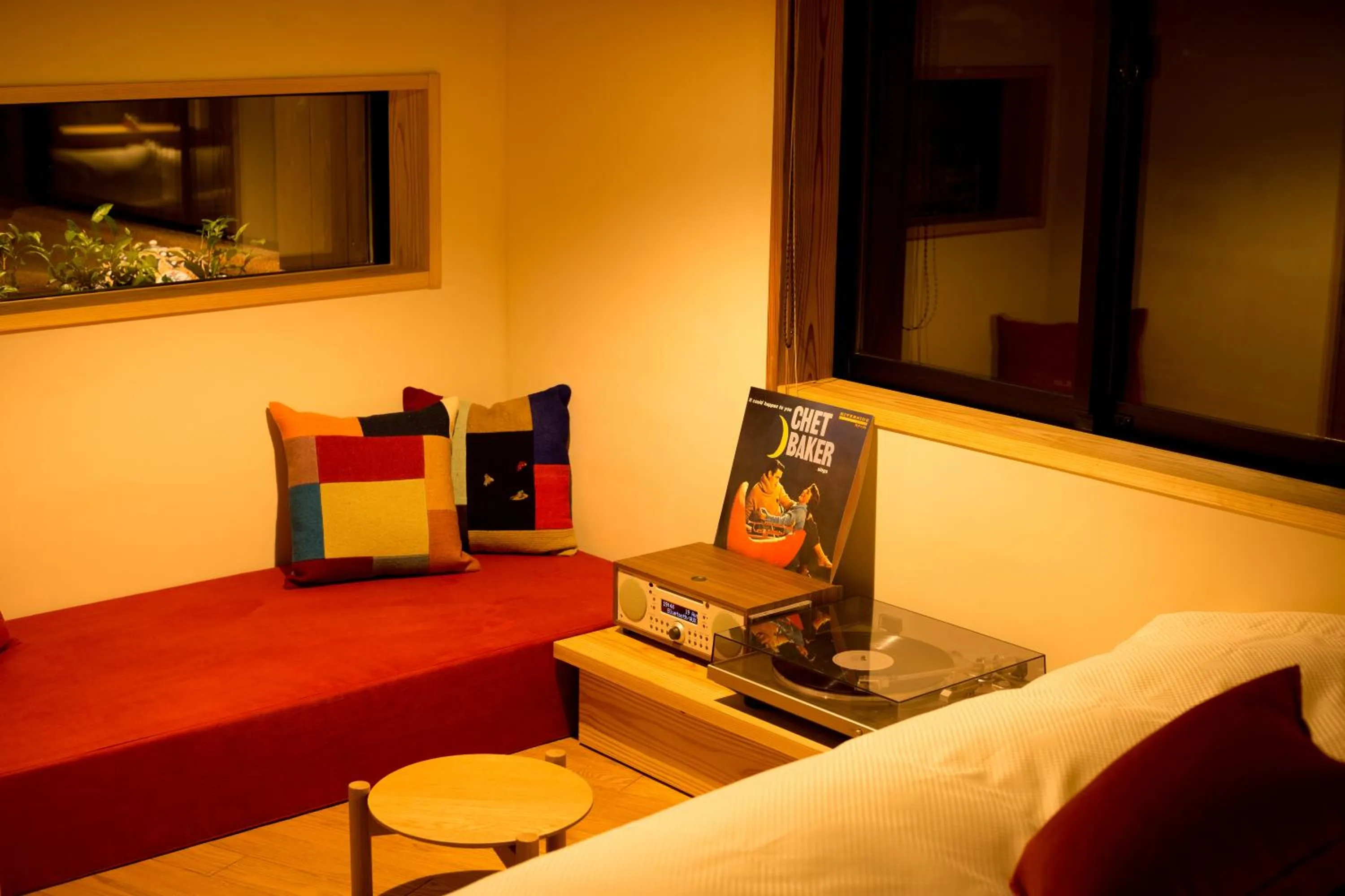 Decorative detail, Bed in Ryokan Oomuraya