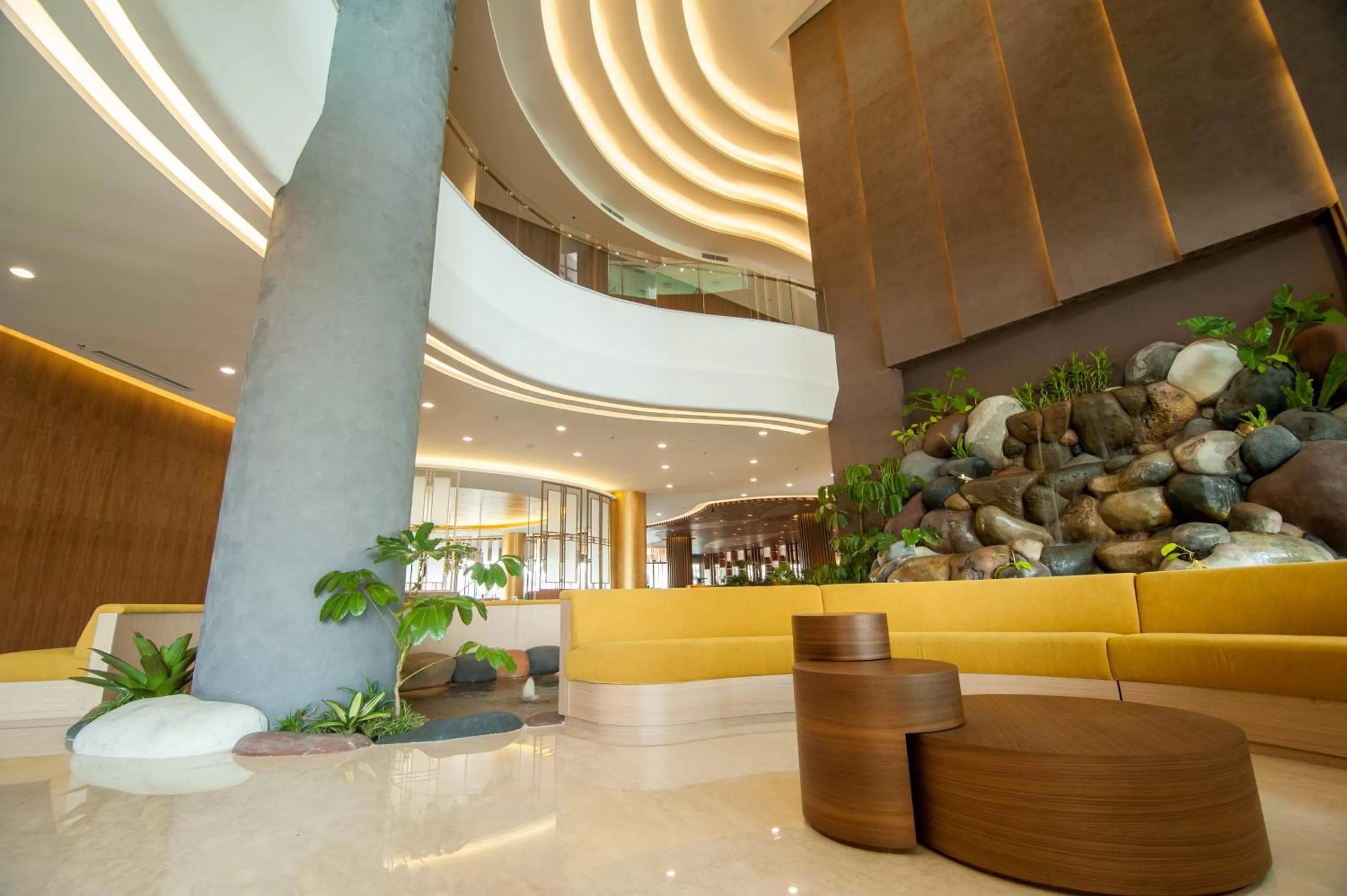 Lobby or reception in Grand Soll Marina Hotel