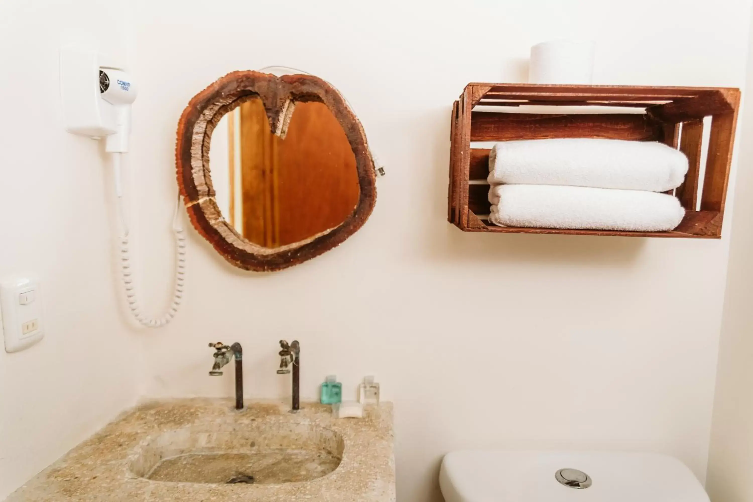 Bathroom in Ahava Hotel