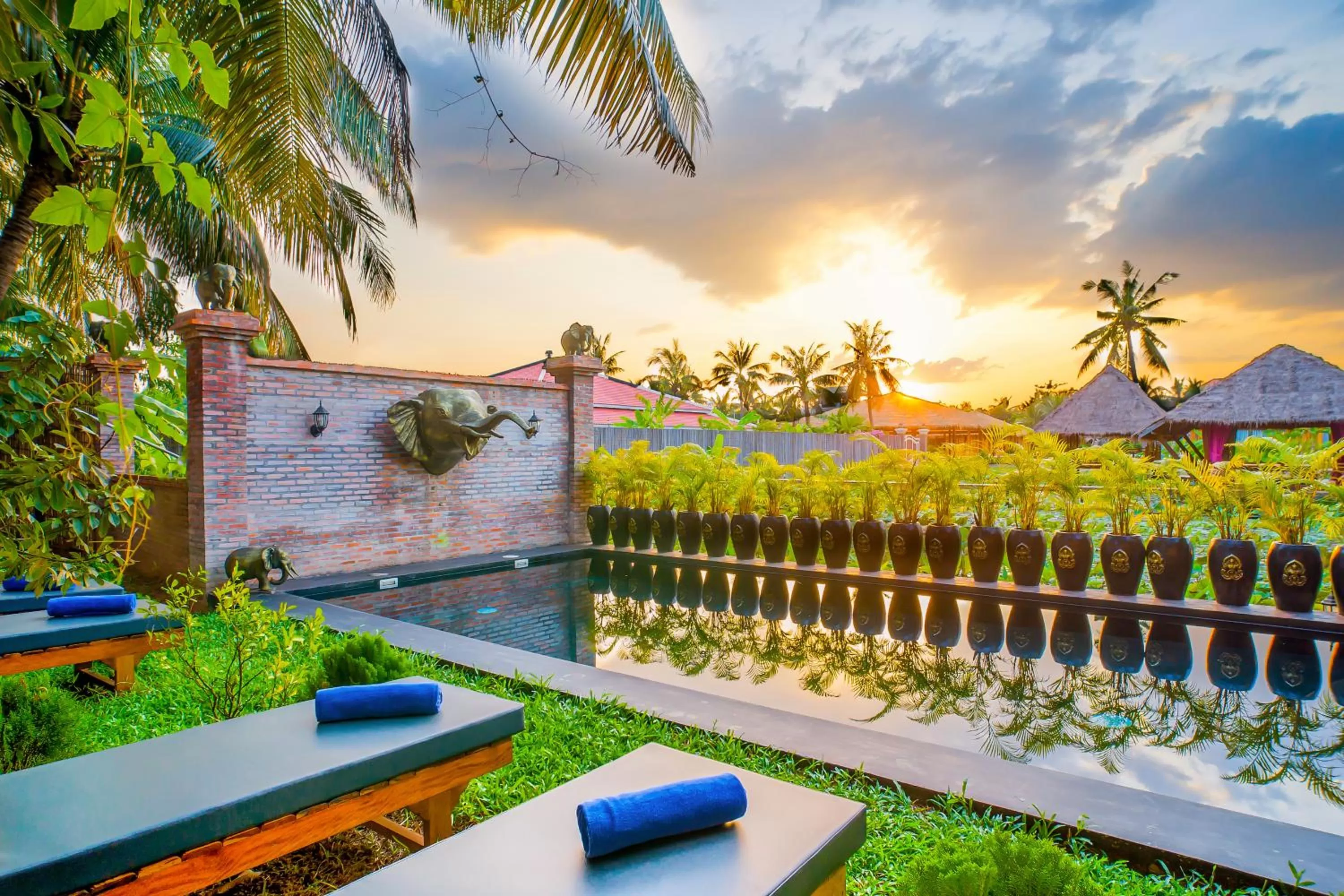 Swimming pool in Authentic Khmer Village Resort