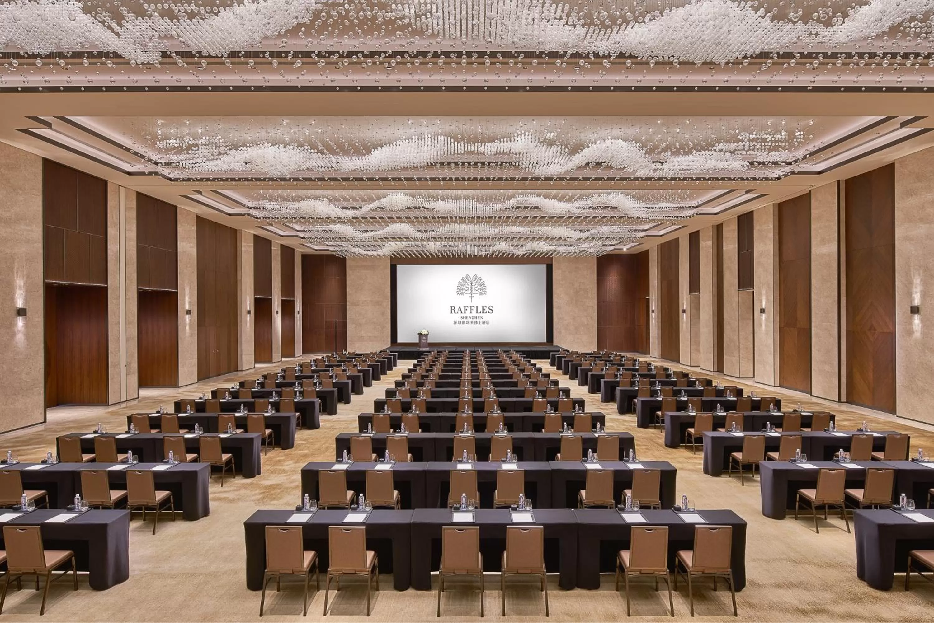 Meeting/conference room in Raffles Shenzhen, Situated in the heart of One Shenzhen Bay, Book Now to Enjoy Free Minibar and Happy Hour Privileges at Long Bar on 71F