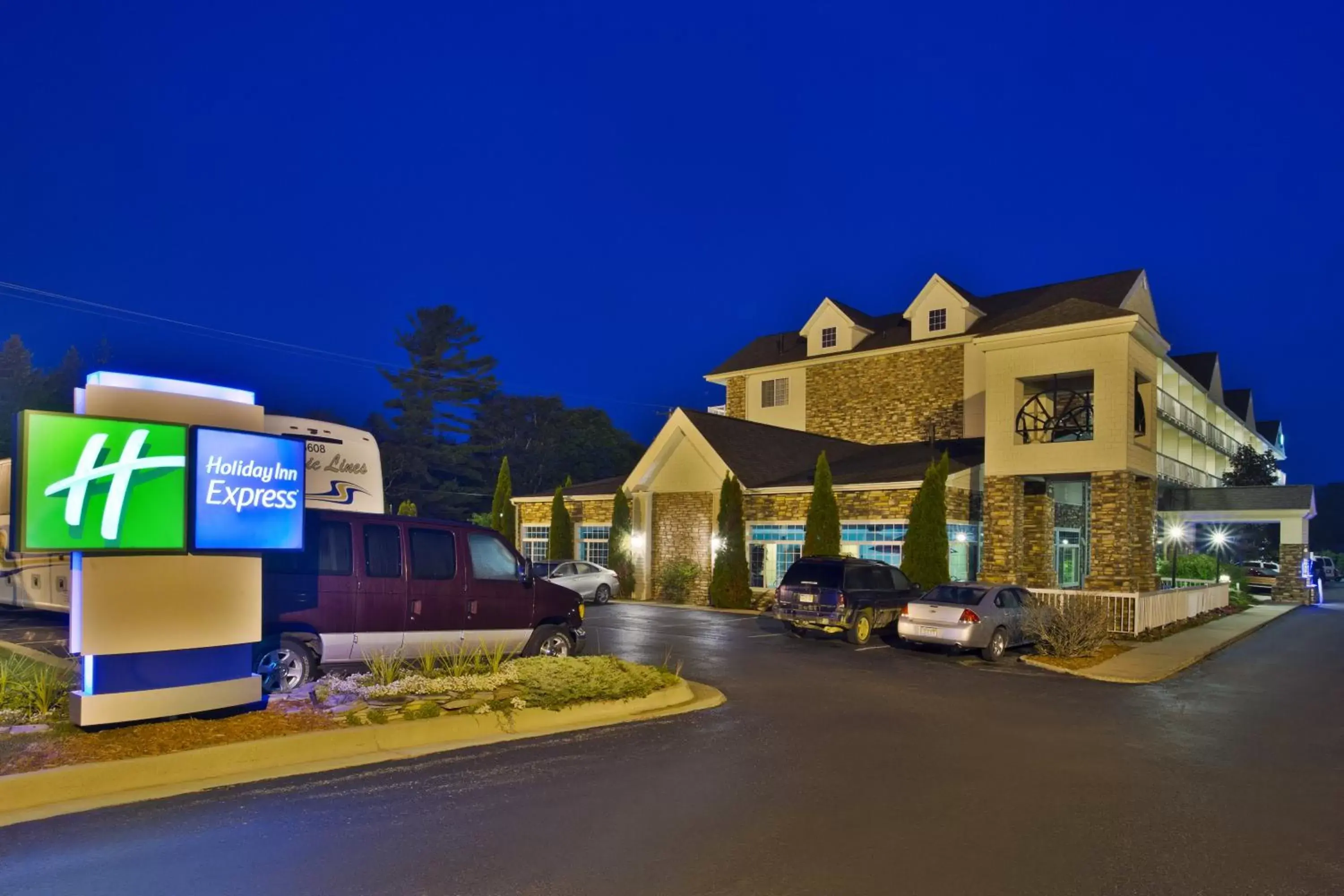 Property building in Holiday Inn Express Mackinaw City, an IHG Hotel