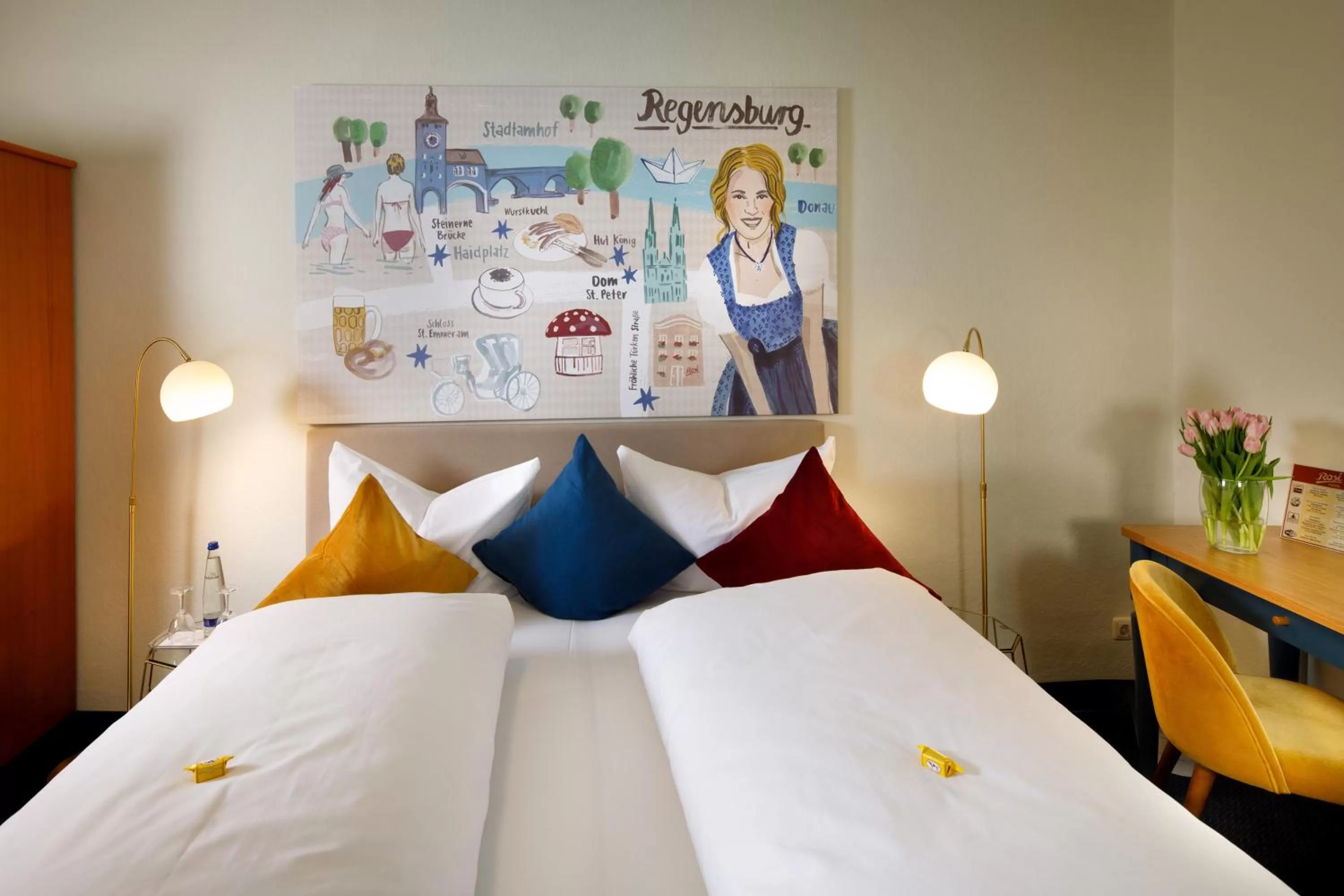 Bed in Rosi Boutique Hotel