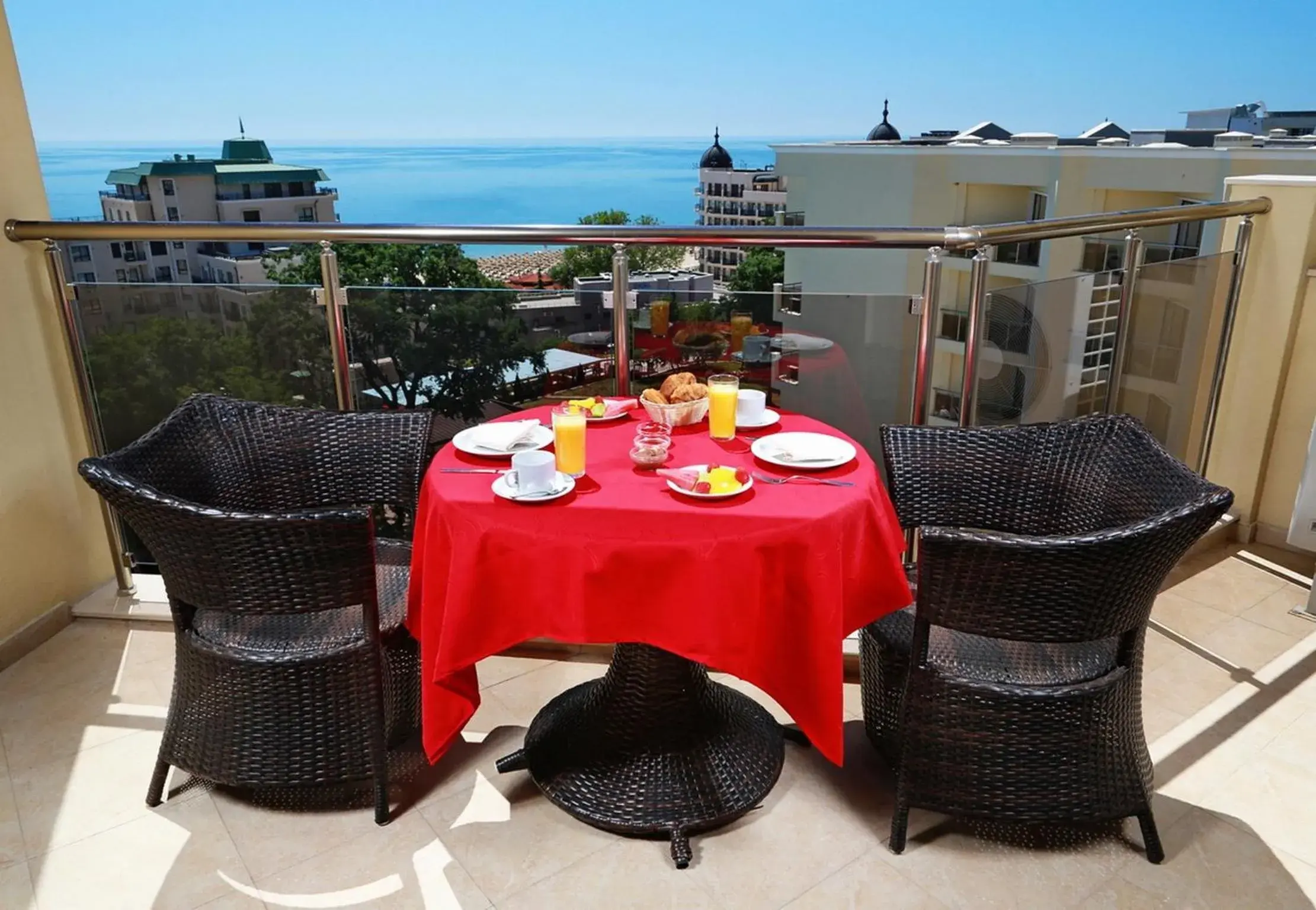 Balcony/Terrace in Apart Hotel Golden Line