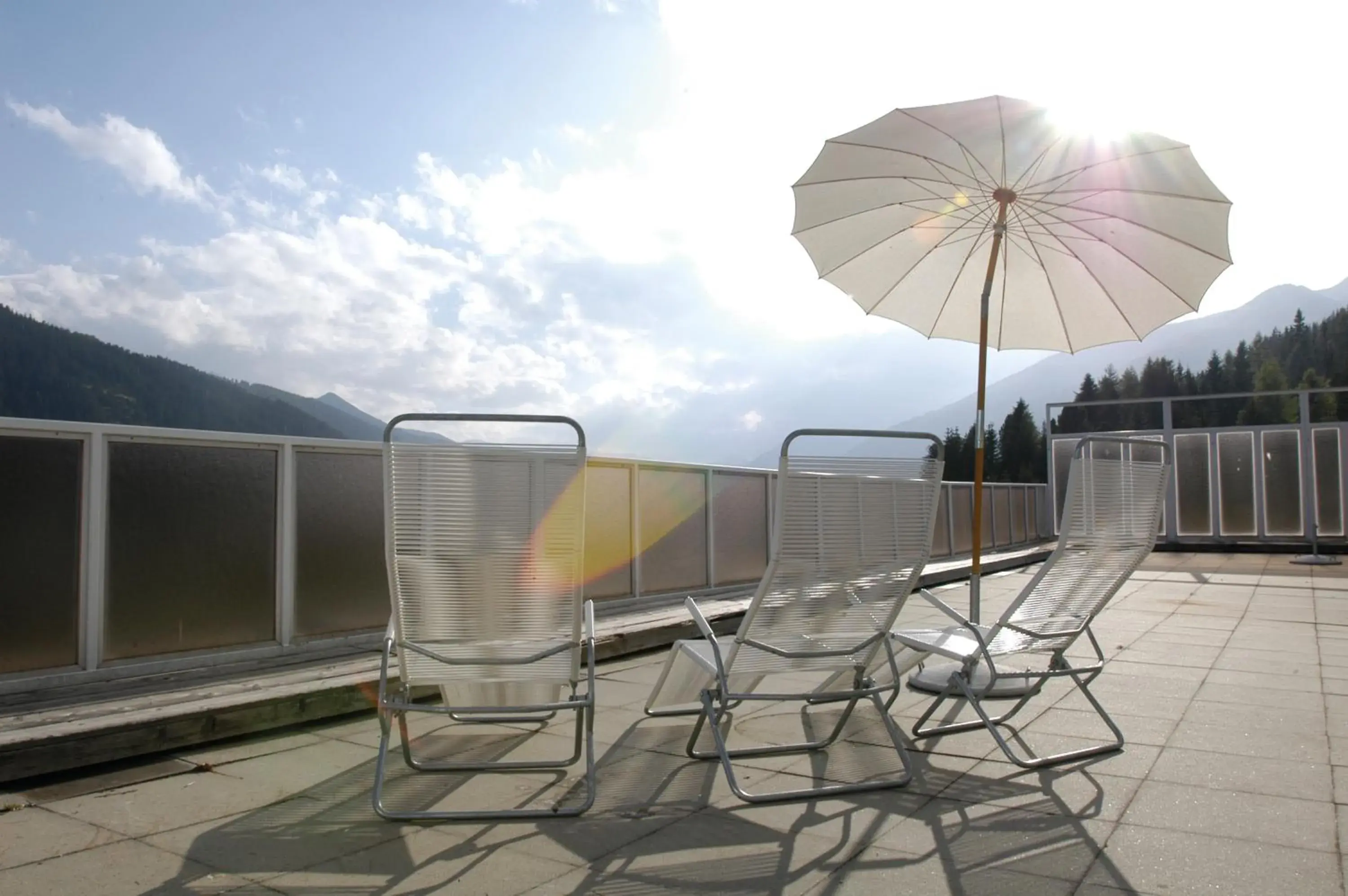 Balcony/Terrace in Davos Youth Hostel