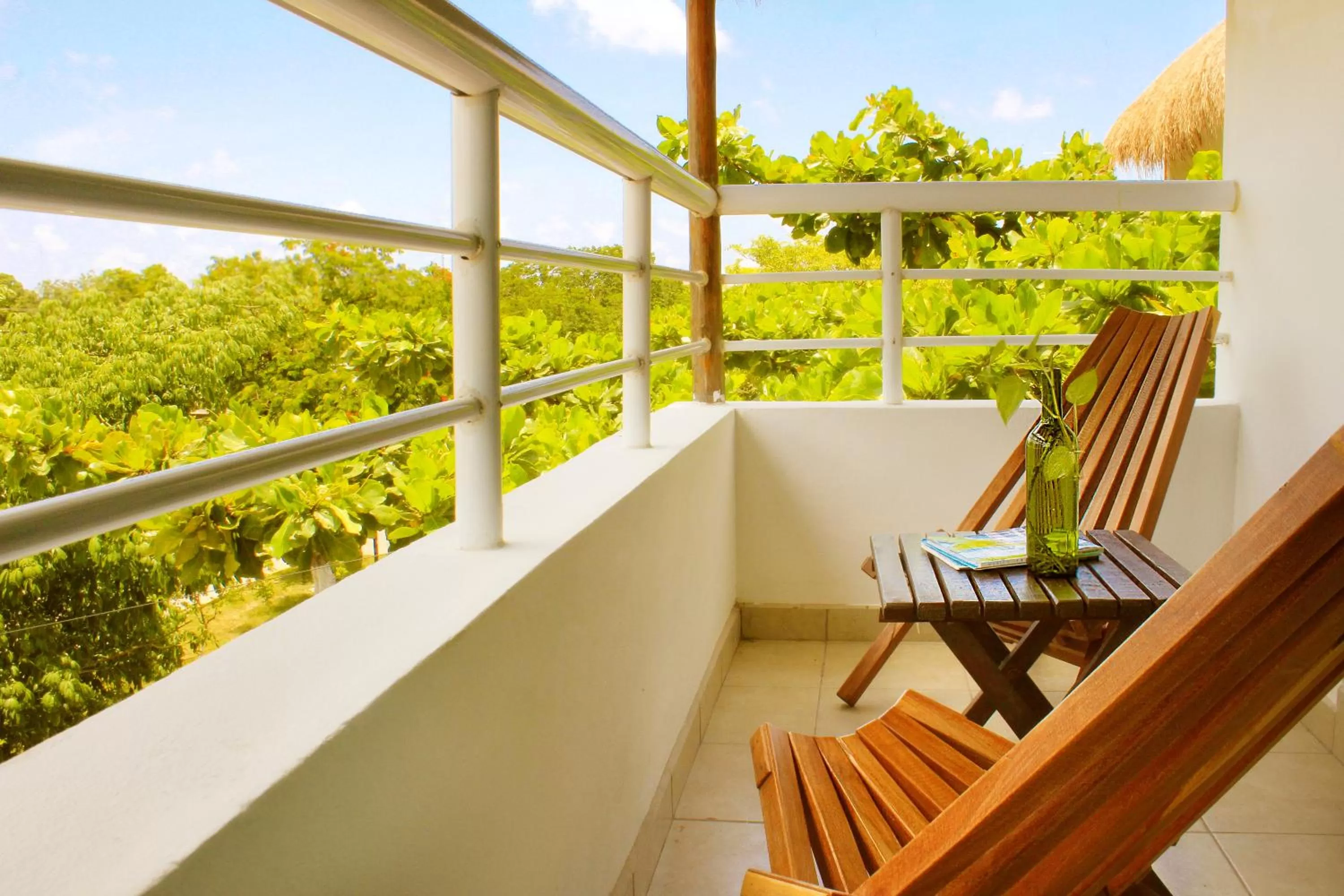 Balcony/Terrace in La Palmita Budget Boutique Hotel