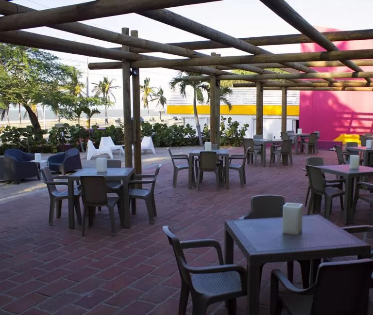 Patio in Hotel Gimaura