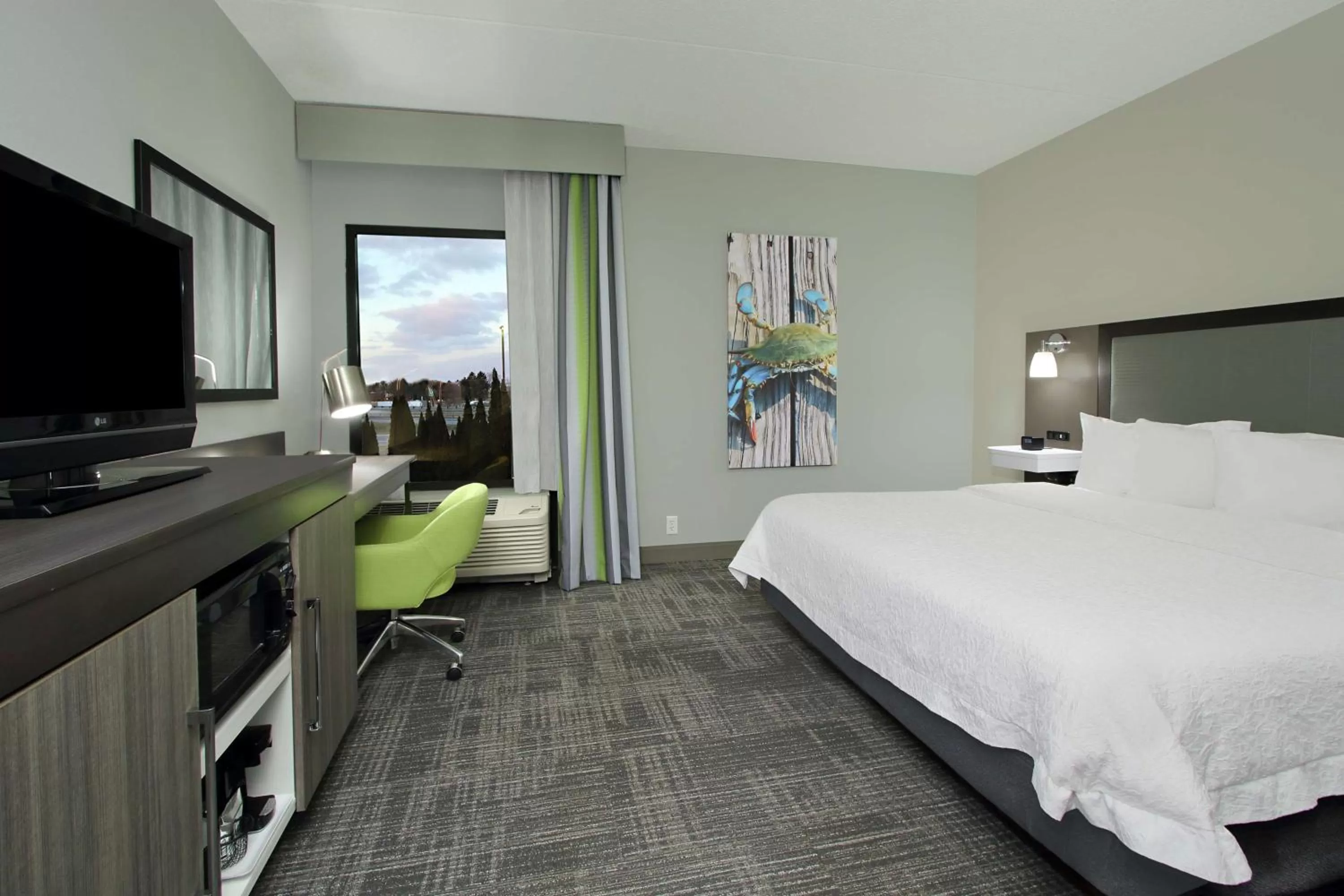 Bed in Hampton Inn Hagerstown-Maugansville