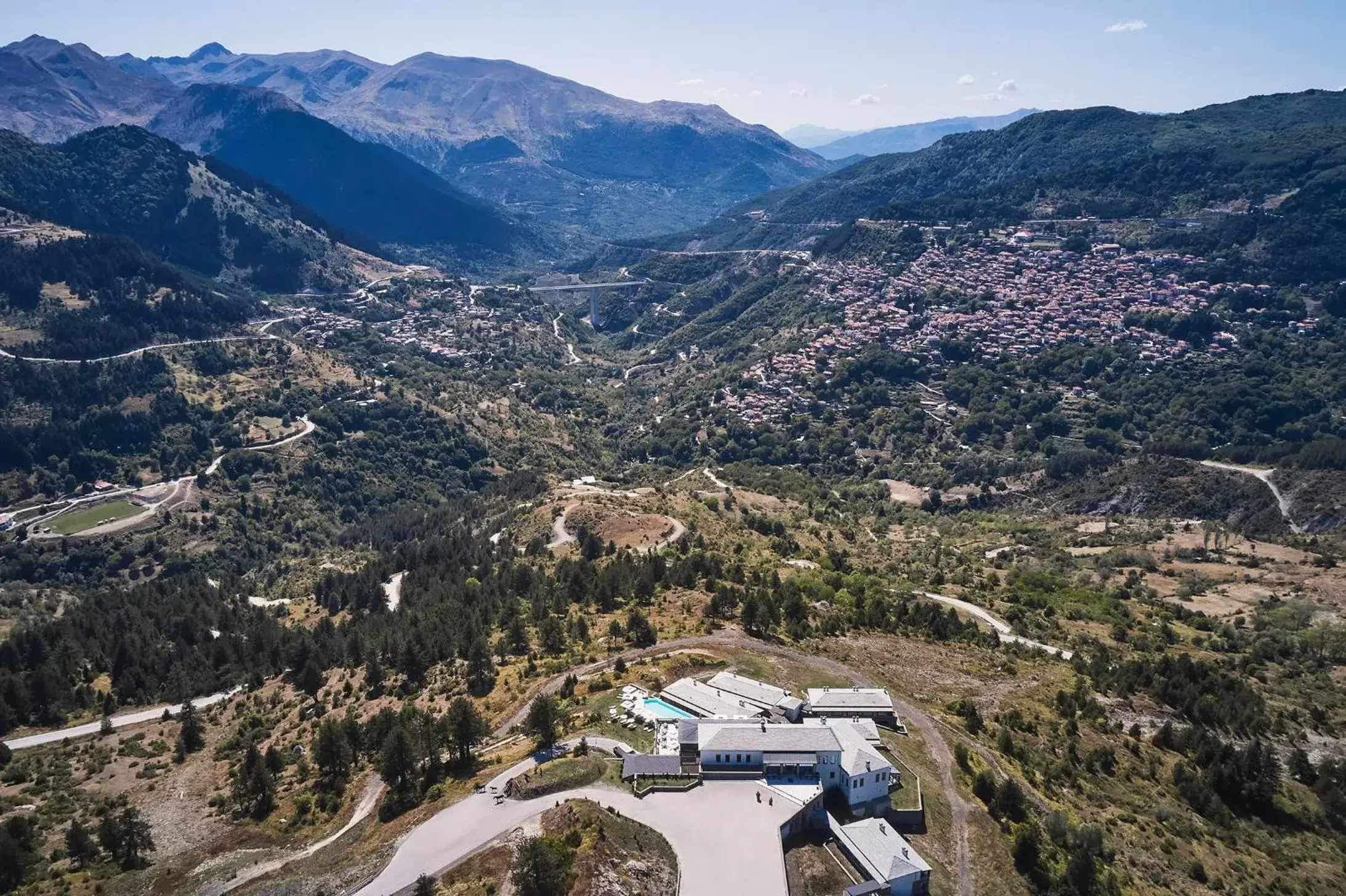 Bird's eye view in Grand Forest Metsovo - Leading Hotels of the World Bird's eye view in Grand Forest Metsovo - Leading Hotels of the World