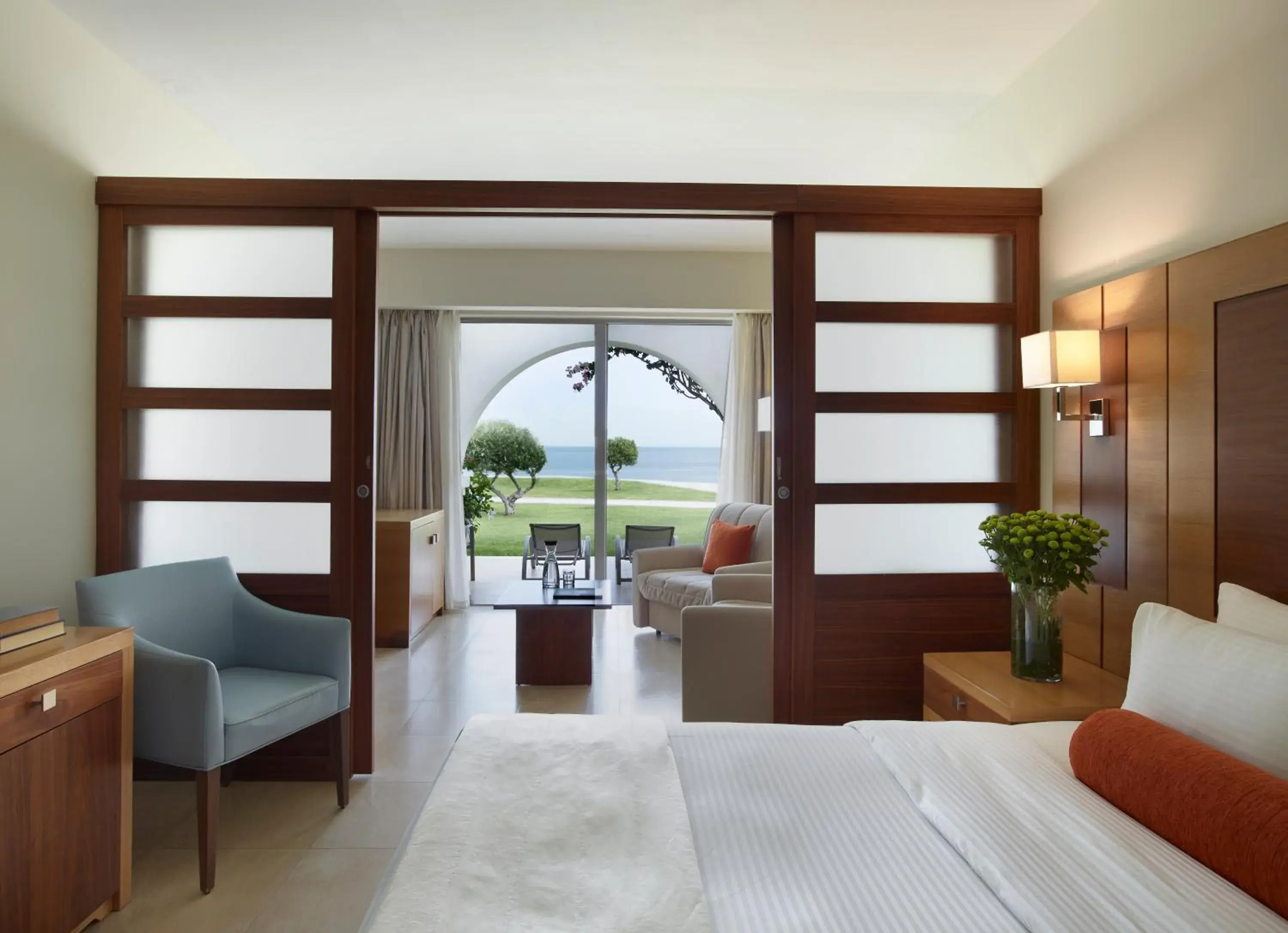 Balcony/Terrace, Bed in Apollo Blue Balcony/Terrace, Bed in Apollo Blue