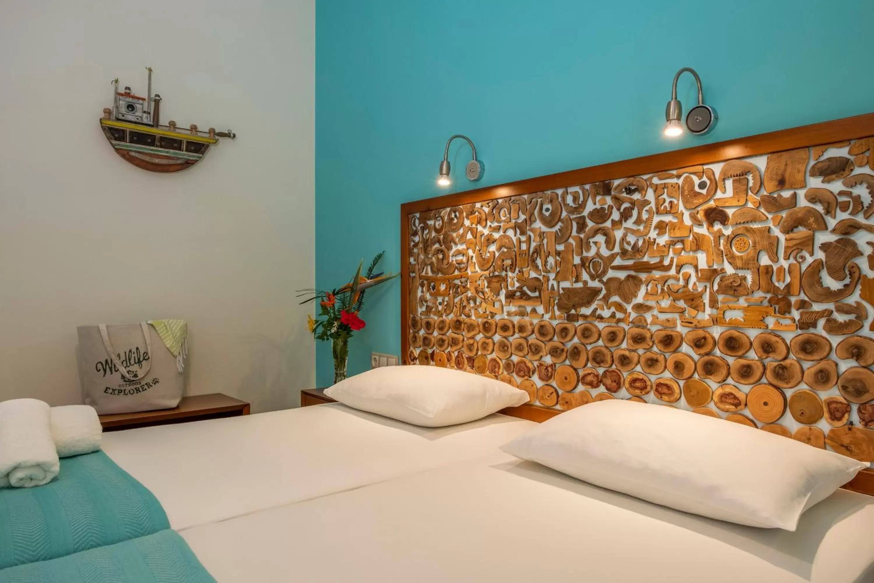 Bed in Aris Boutique Hotel