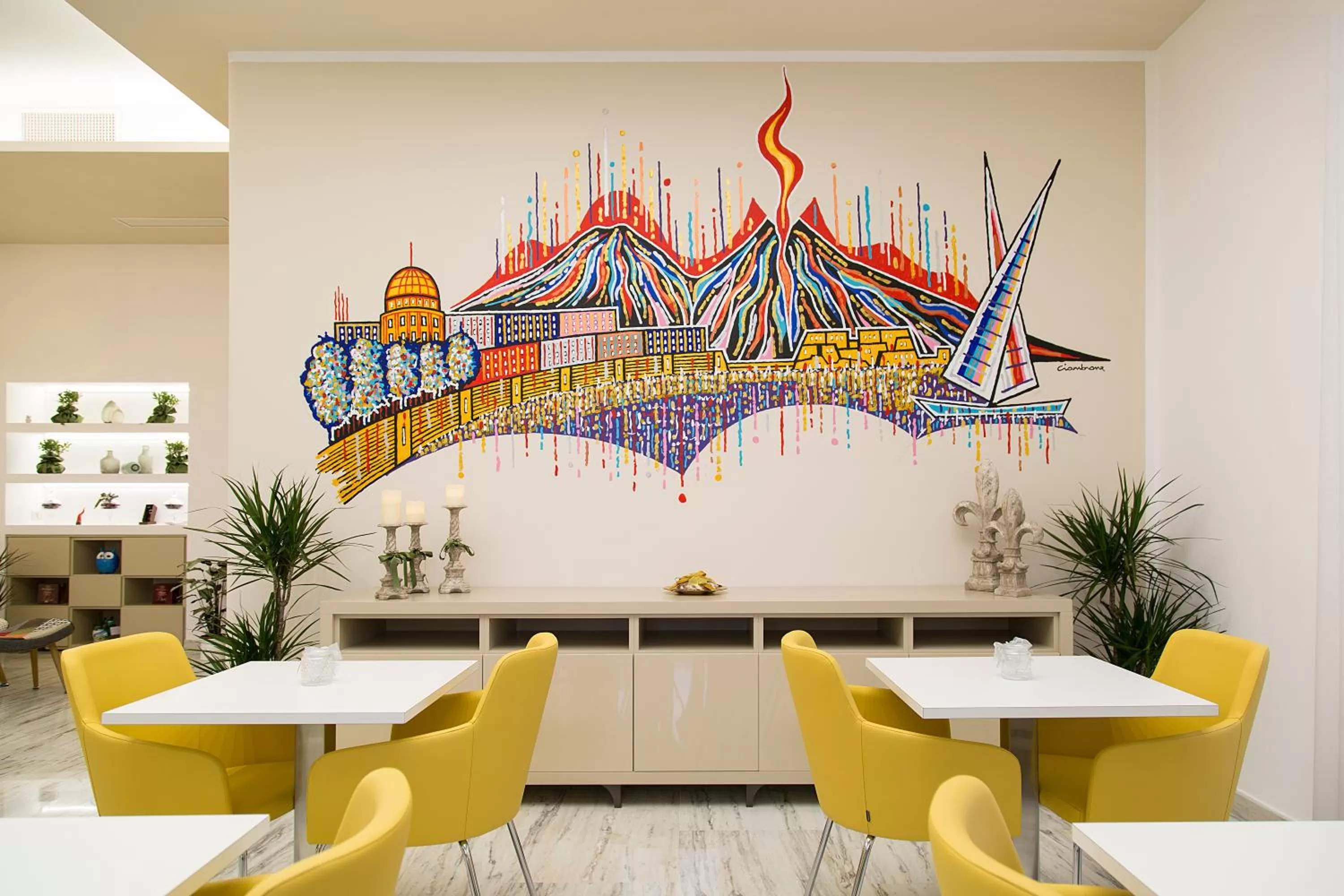 Lounge or bar in The Five Rooms Napoli