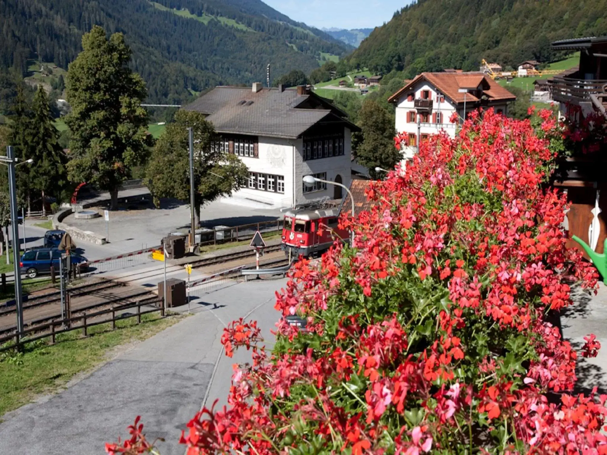 View (from property/room), Property Building in Madrisa Lodge