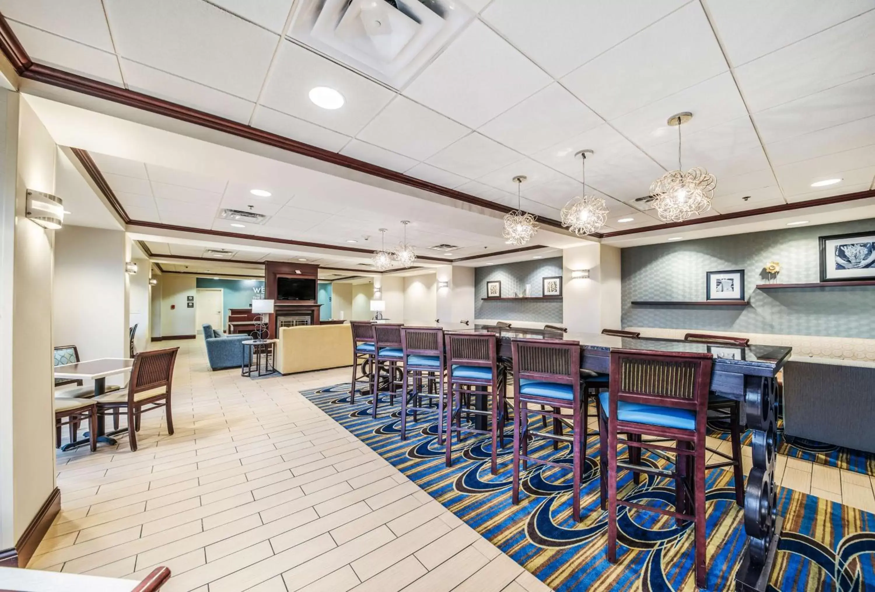 Lobby or reception in Hampton Inn Greenfield Lobby or reception in Hampton Inn Greenfield