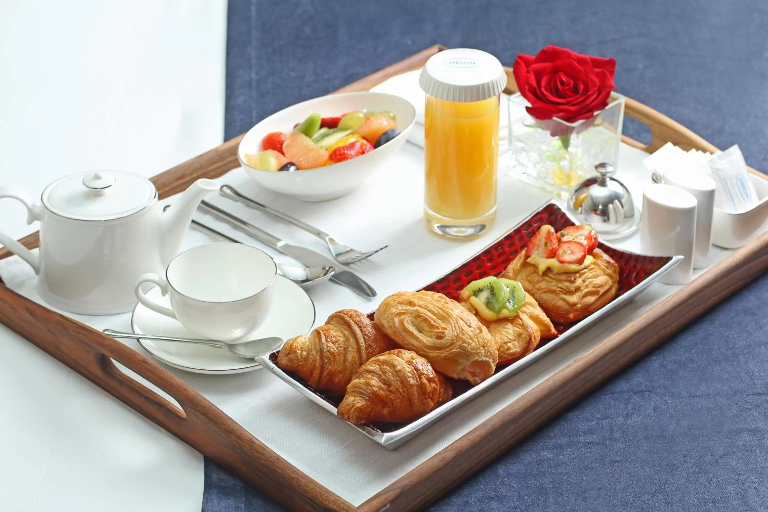 Breakfast in Orion Hotel Bishkek