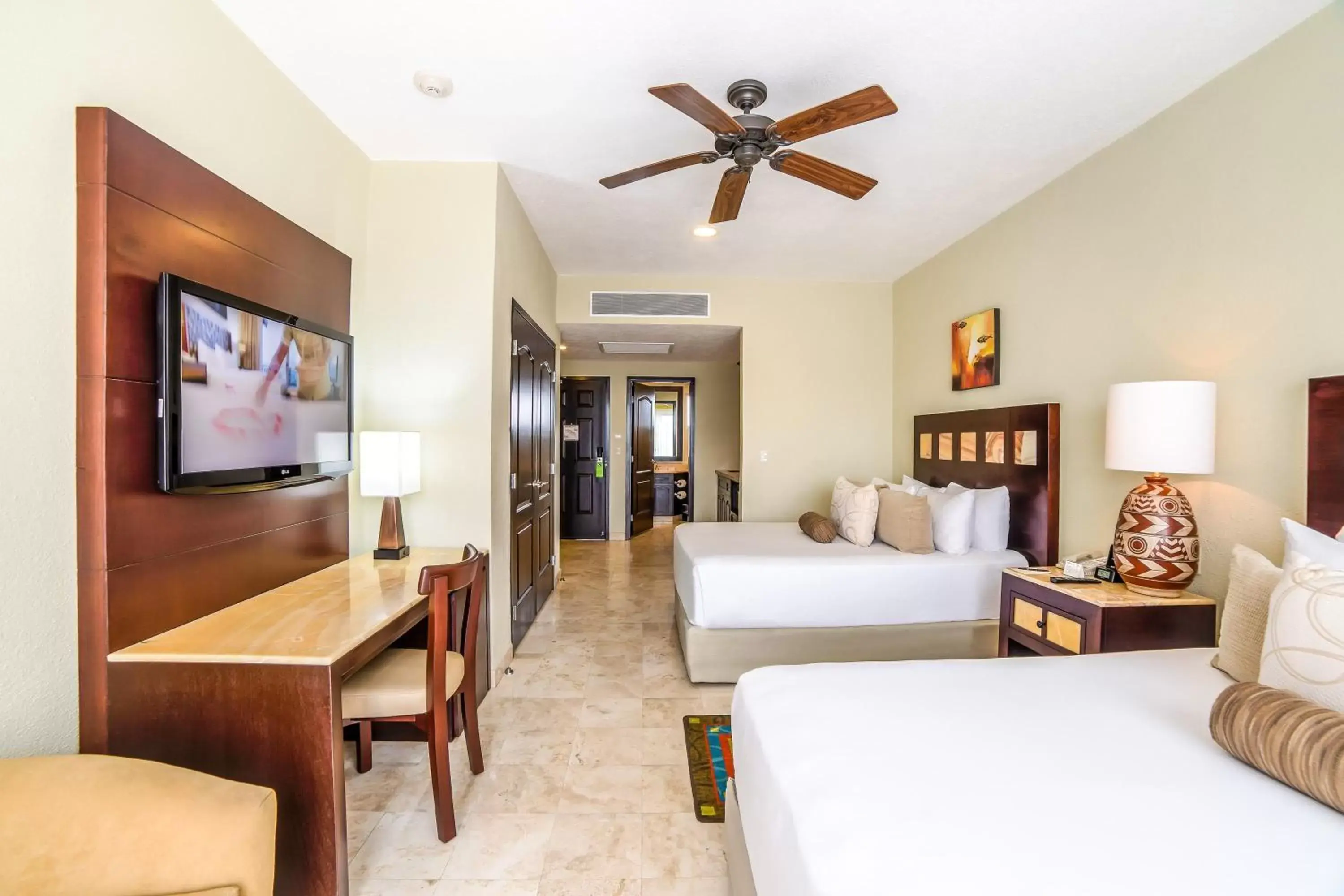 Bedroom, TV/Entertainment Center in Villa del Palmar Cancun Luxury Beach Resort & Spa