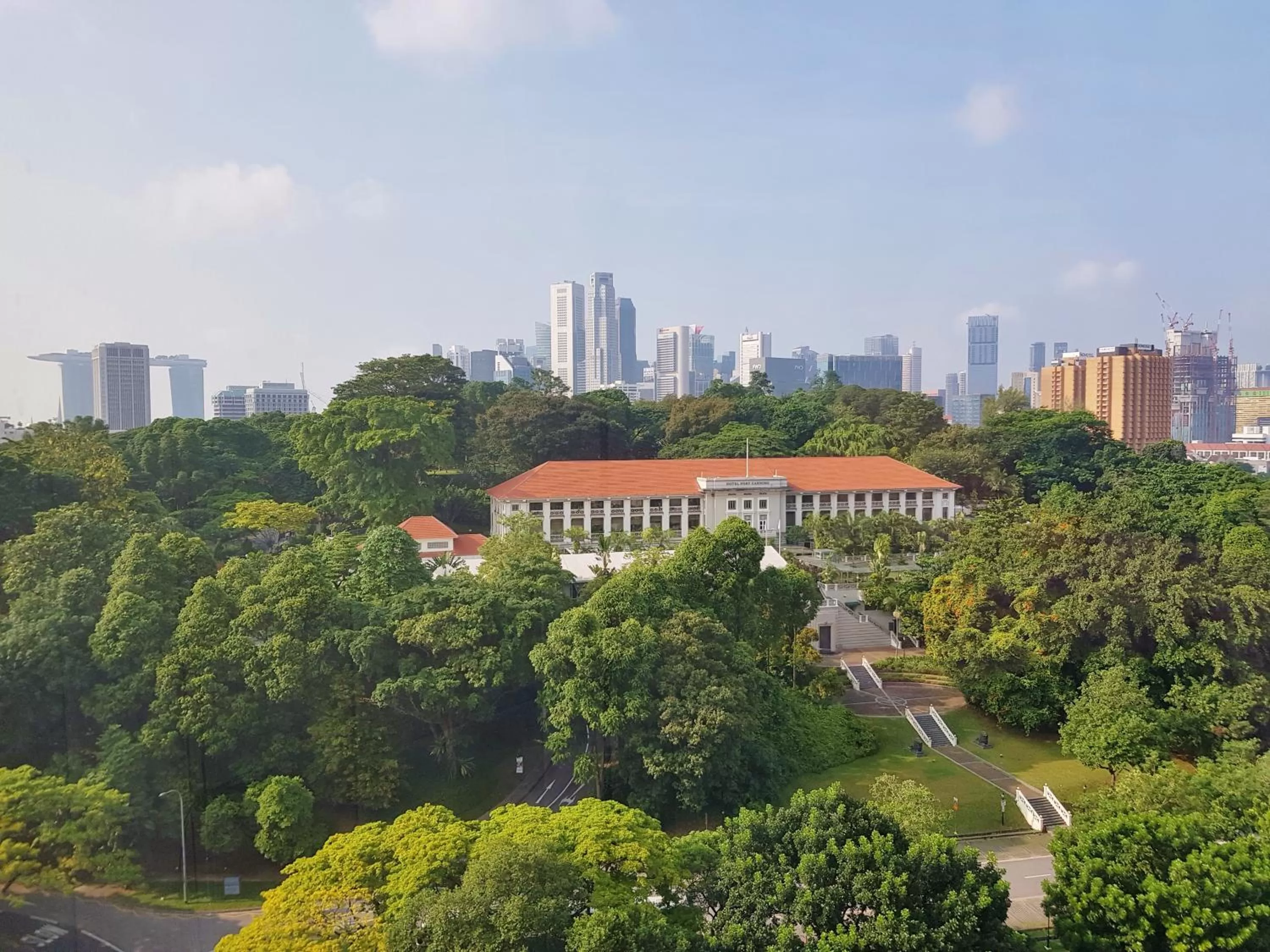Garden view in YWCA Fort Canning