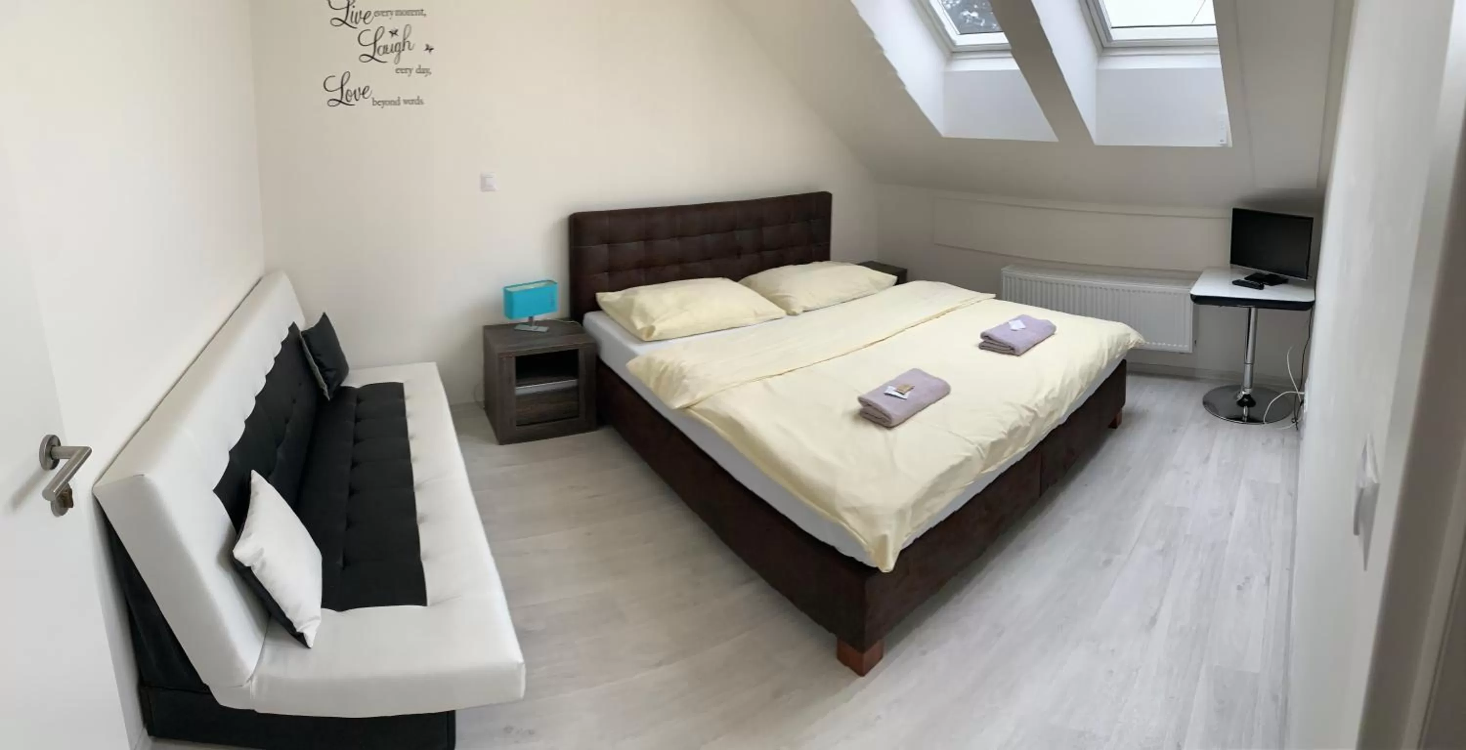 Bed in Hotel Stará Pošta