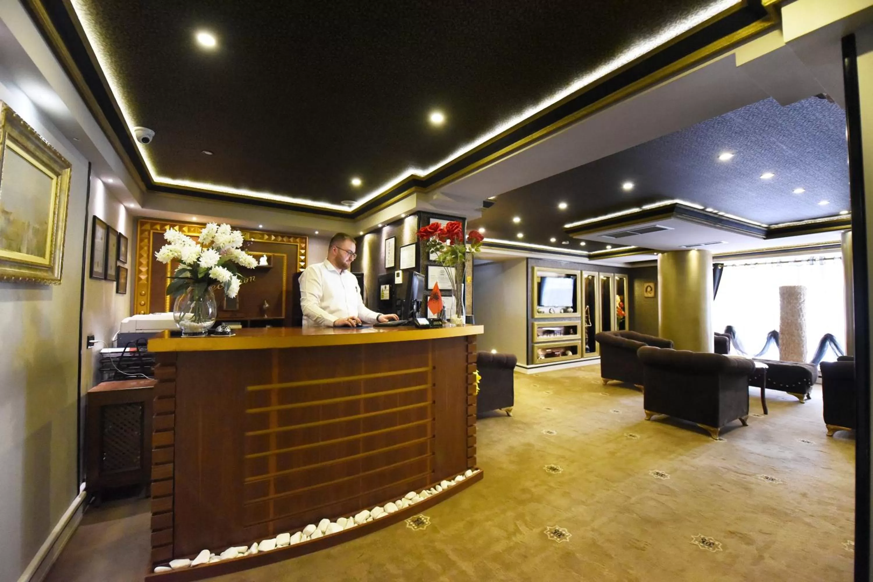 Lobby or reception in Hotel Hymeti's Palace