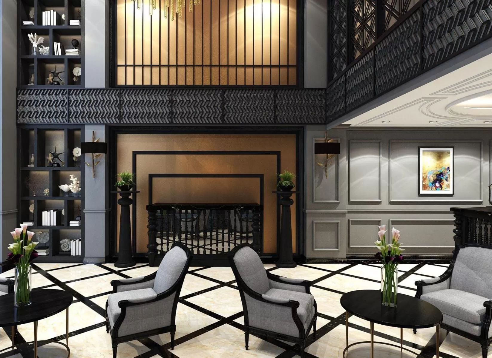 Lobby or reception in La Selva Premium Hotel