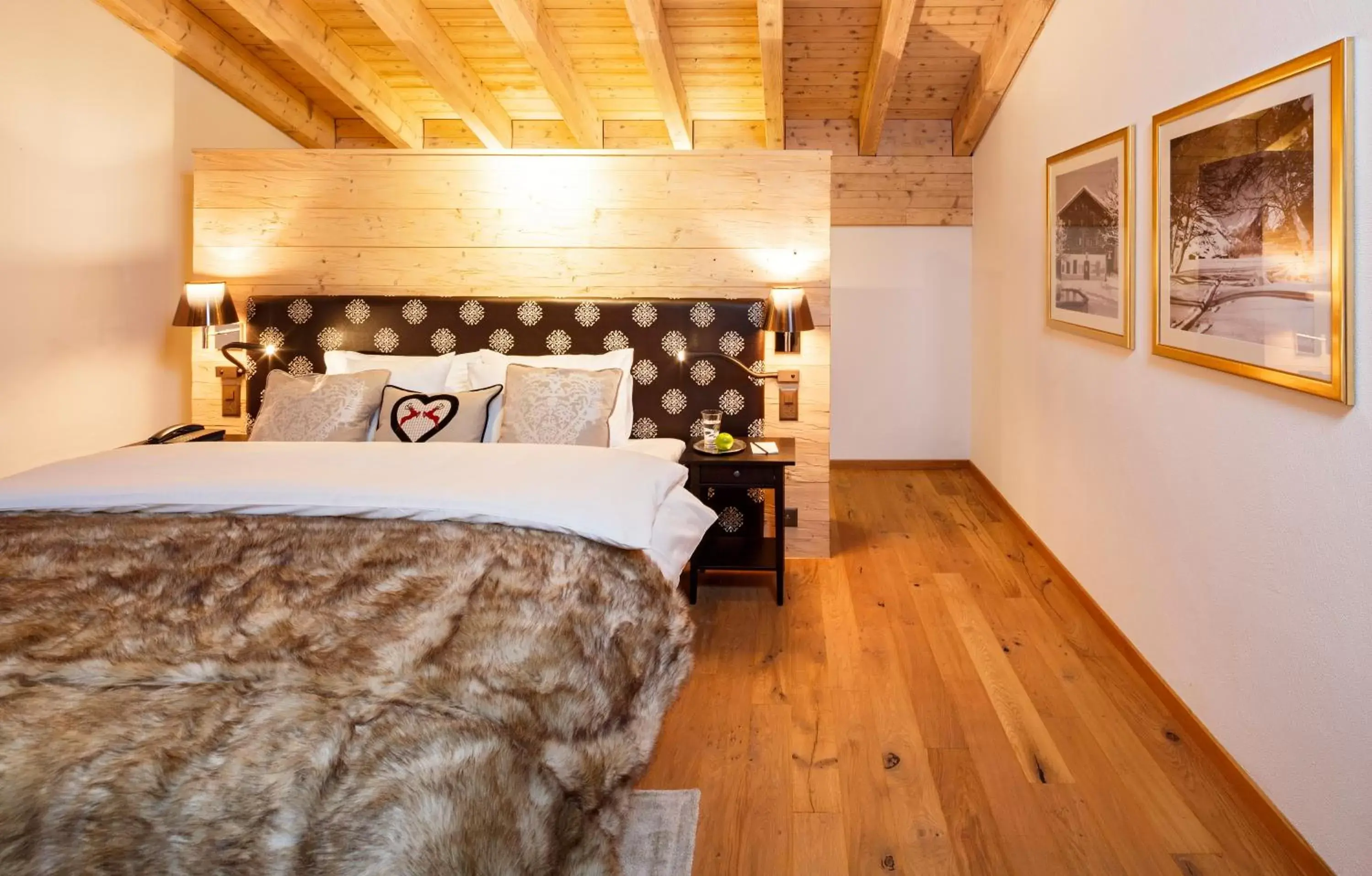 Bed in Hotel Piz Buin Klosters