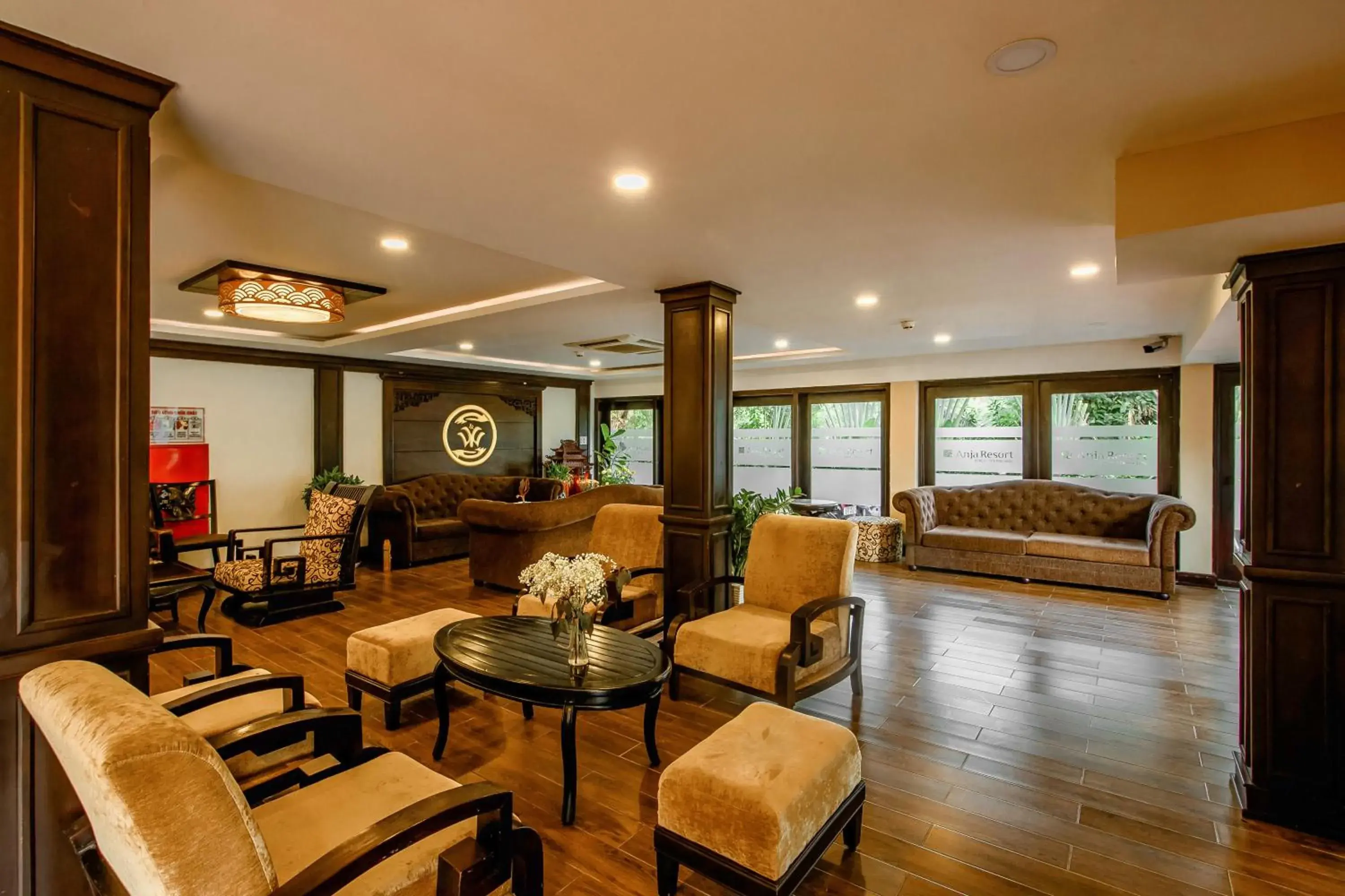 Living room, Lobby/Reception in Anja Beach Resort & Spa